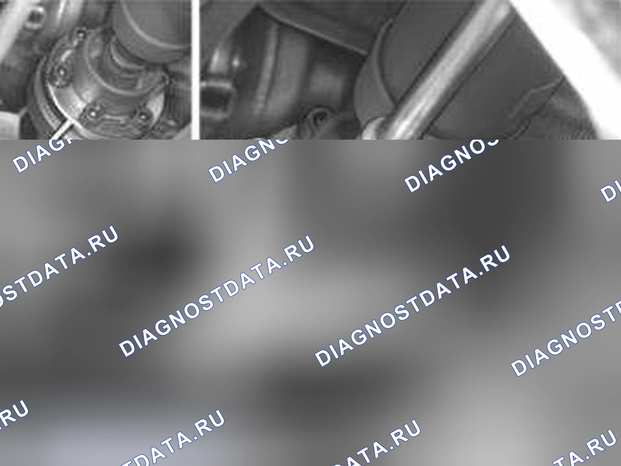 Рис. 289: Установка переднего карданного вала (относится к AWD). Volvo S80 I