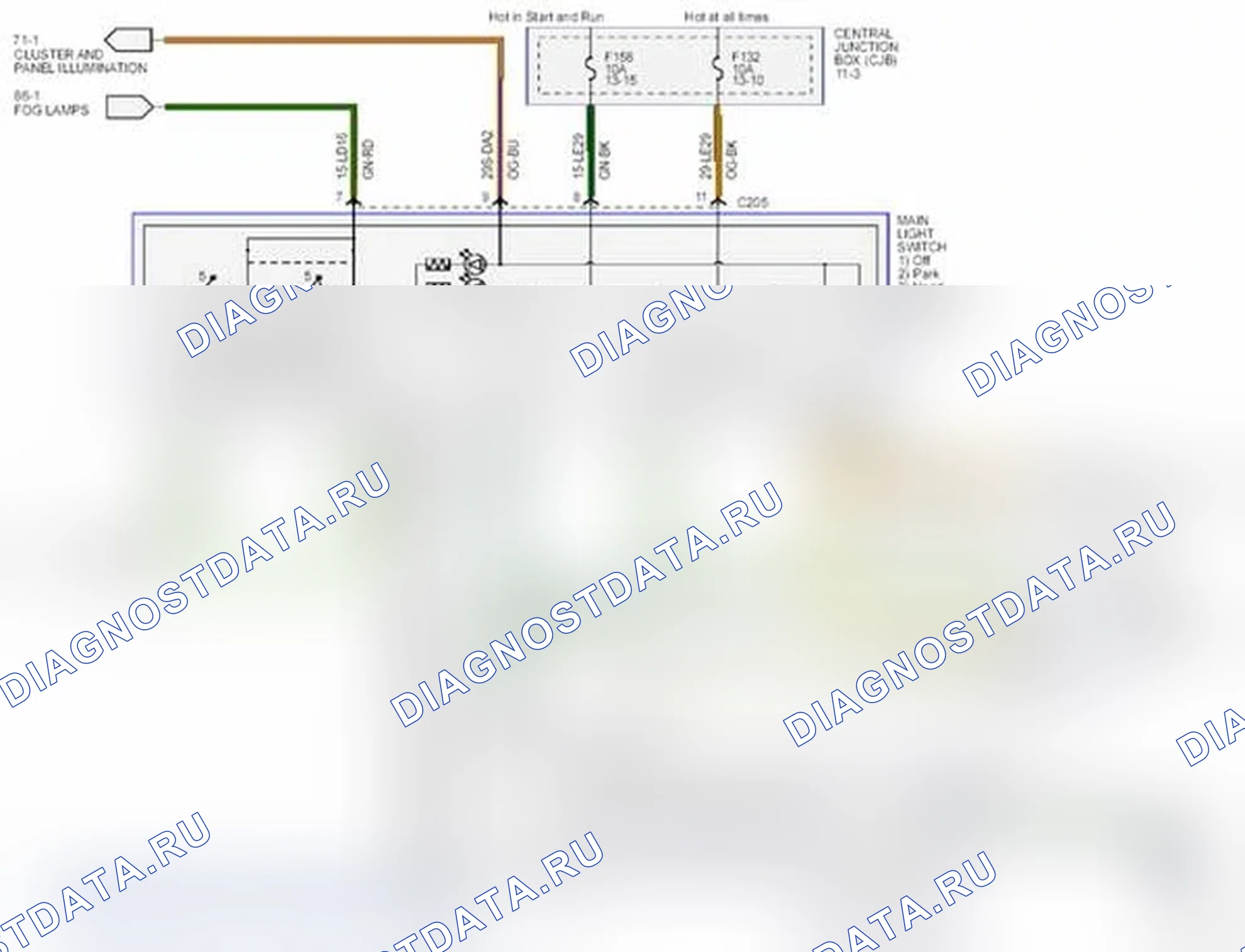 Рис. 339: Фары. Ford Transit Connect I рестайлинг