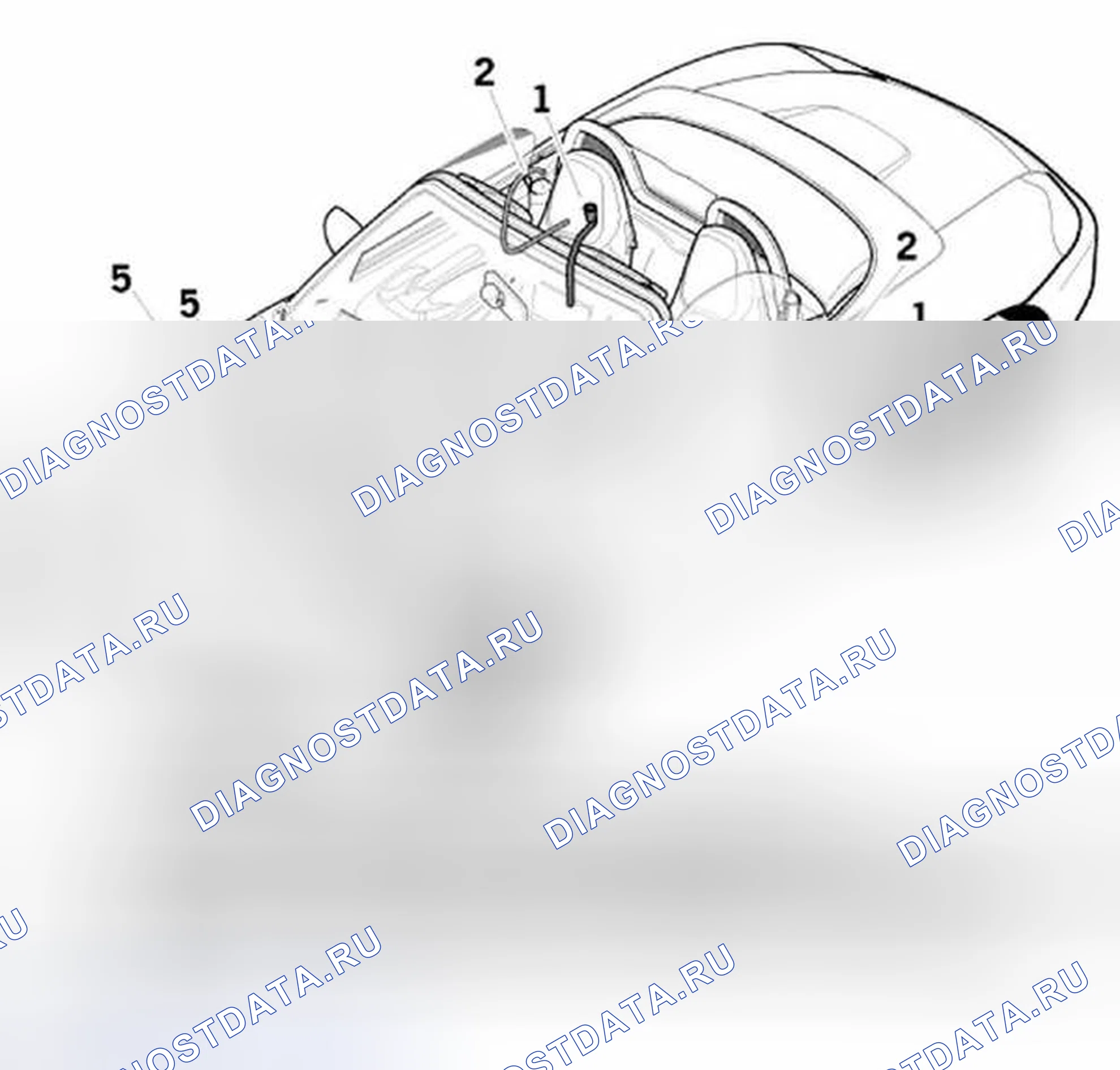 Рис. 14: Схема водоотвода. Porsche Boxster S 986 рестайлинг