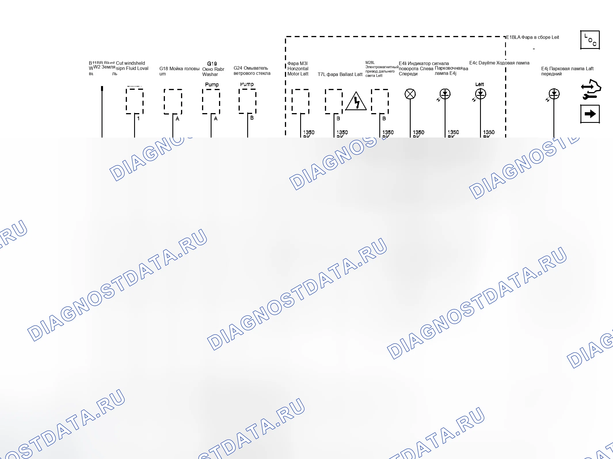 Рис. 91: G101, G103 и G113 (W49). GMC Acadia I рестайлинг