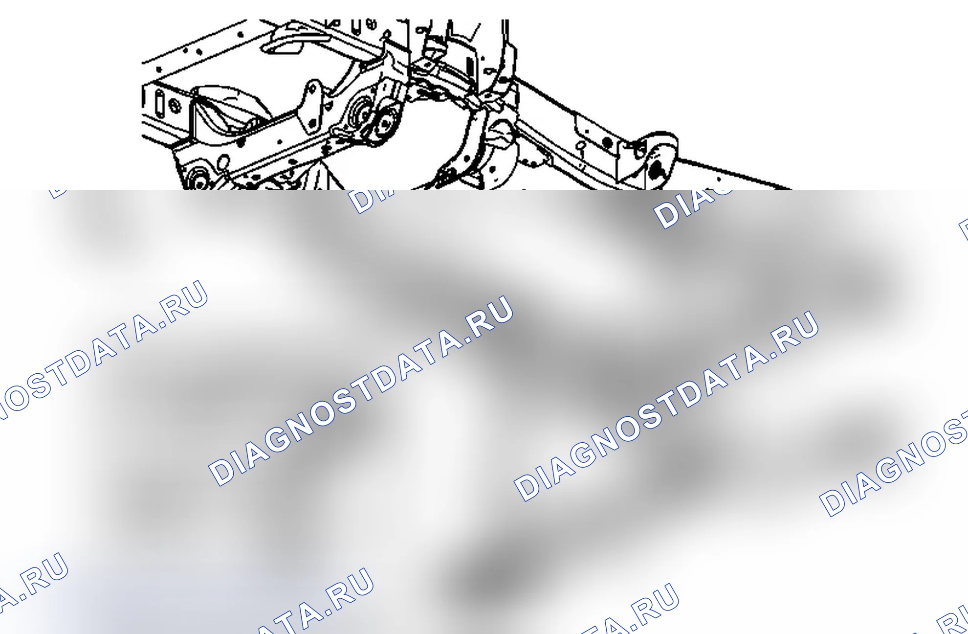 Рис. 7: Замена поперечины опоры трансмиссии (2WD 1500/2500). Chevrolet Silverado 3500 HD 
