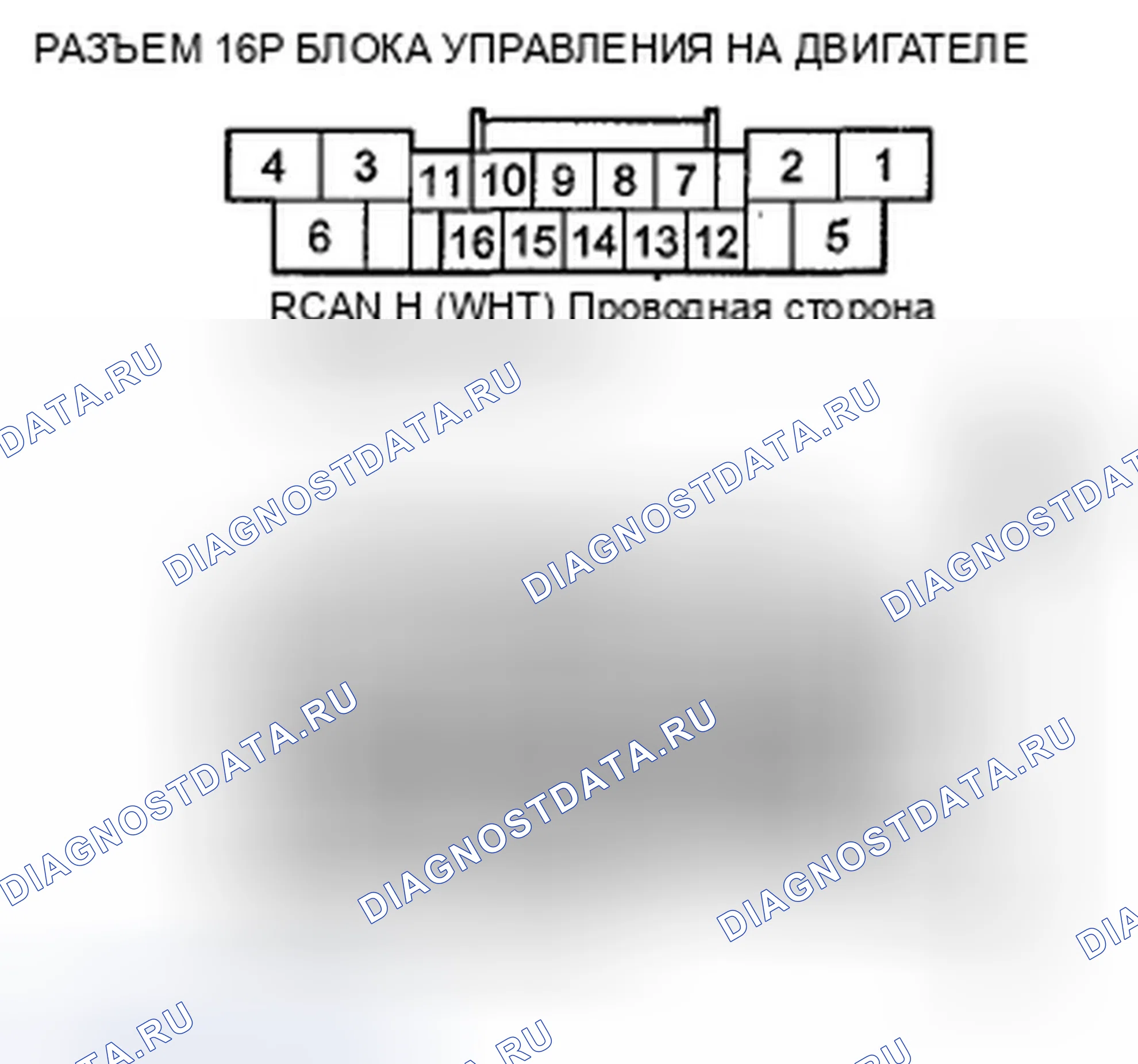 Рис. 67: расшифровка кода ошибки U1101: Неисправность F-CAN (блок управления силовым агрегатом (PCM) (блок управления силовым агрегатом)-ACM). Honda Crosstour I