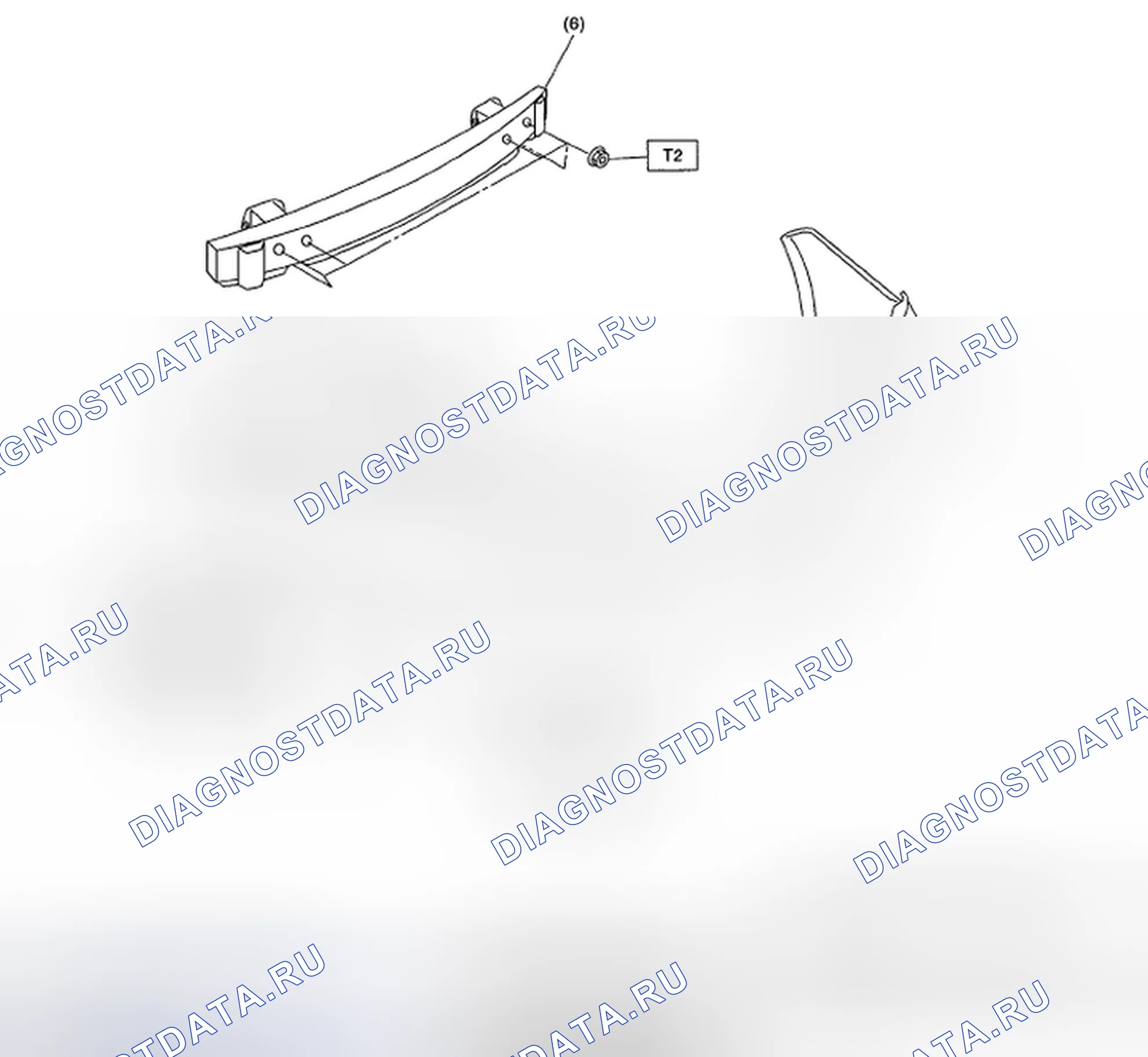 Рис. 22: ЗАДНИЙ БАМПЕР (МОДЕЛЬ СЕДАНА). Subaru Impreza WRX GH