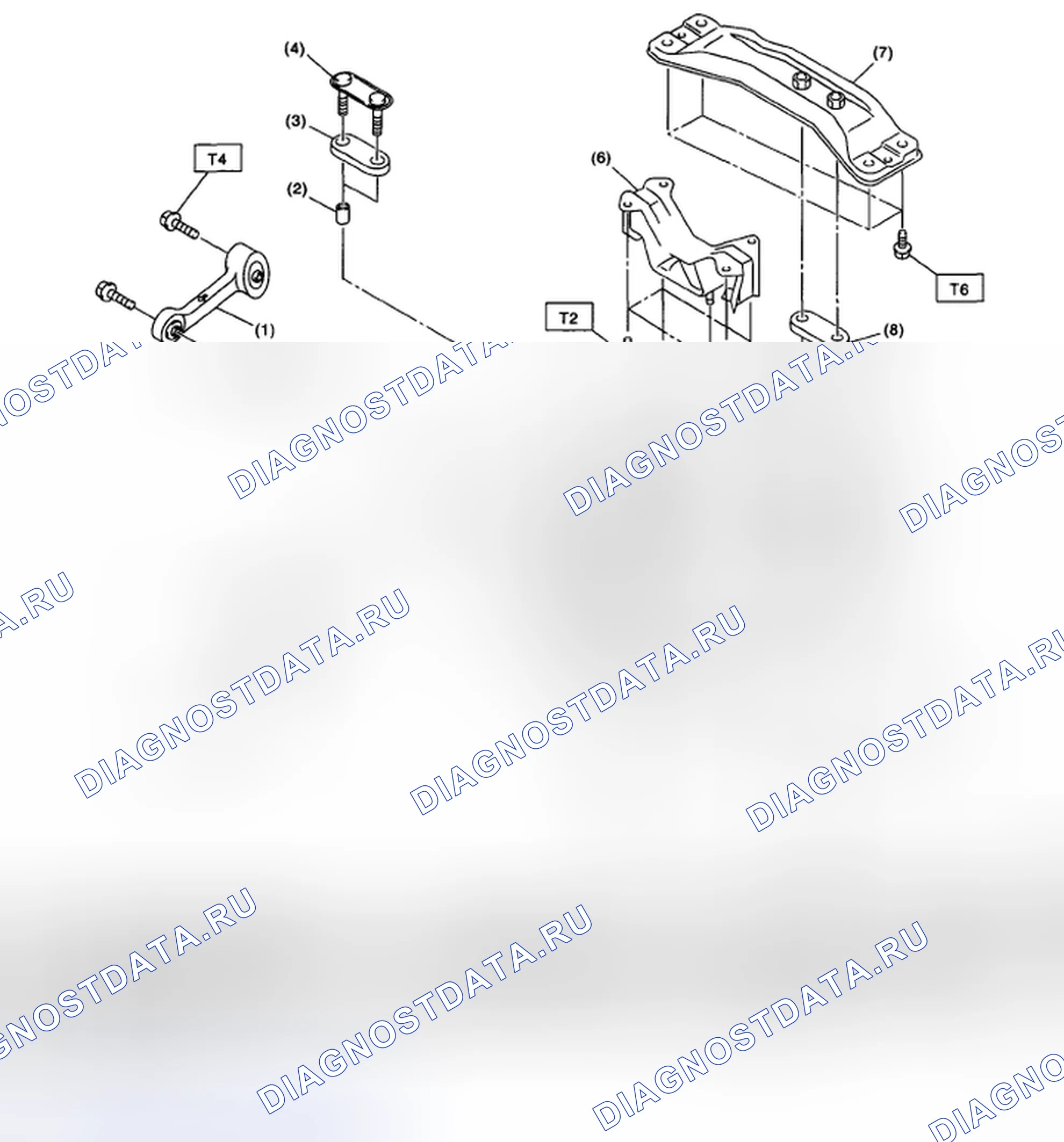 Рис. 132: МОНТАЖ КОРОБКИ ПЕРЕДАЧ. Subaru Outback BP рестайлинг