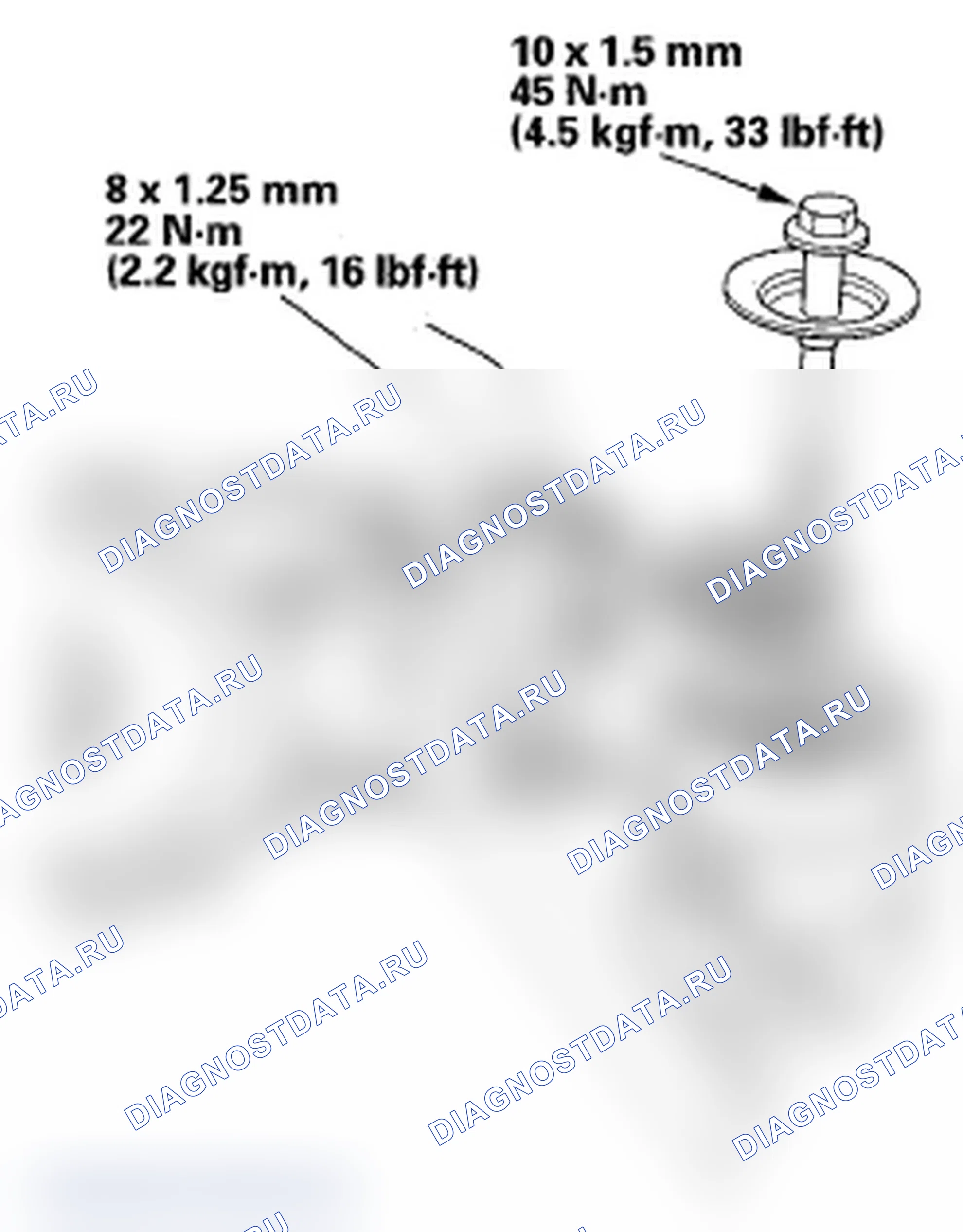Рис. 18: Замена автоматического натяжителя приводного ремня. Acura TL III рестайлинг