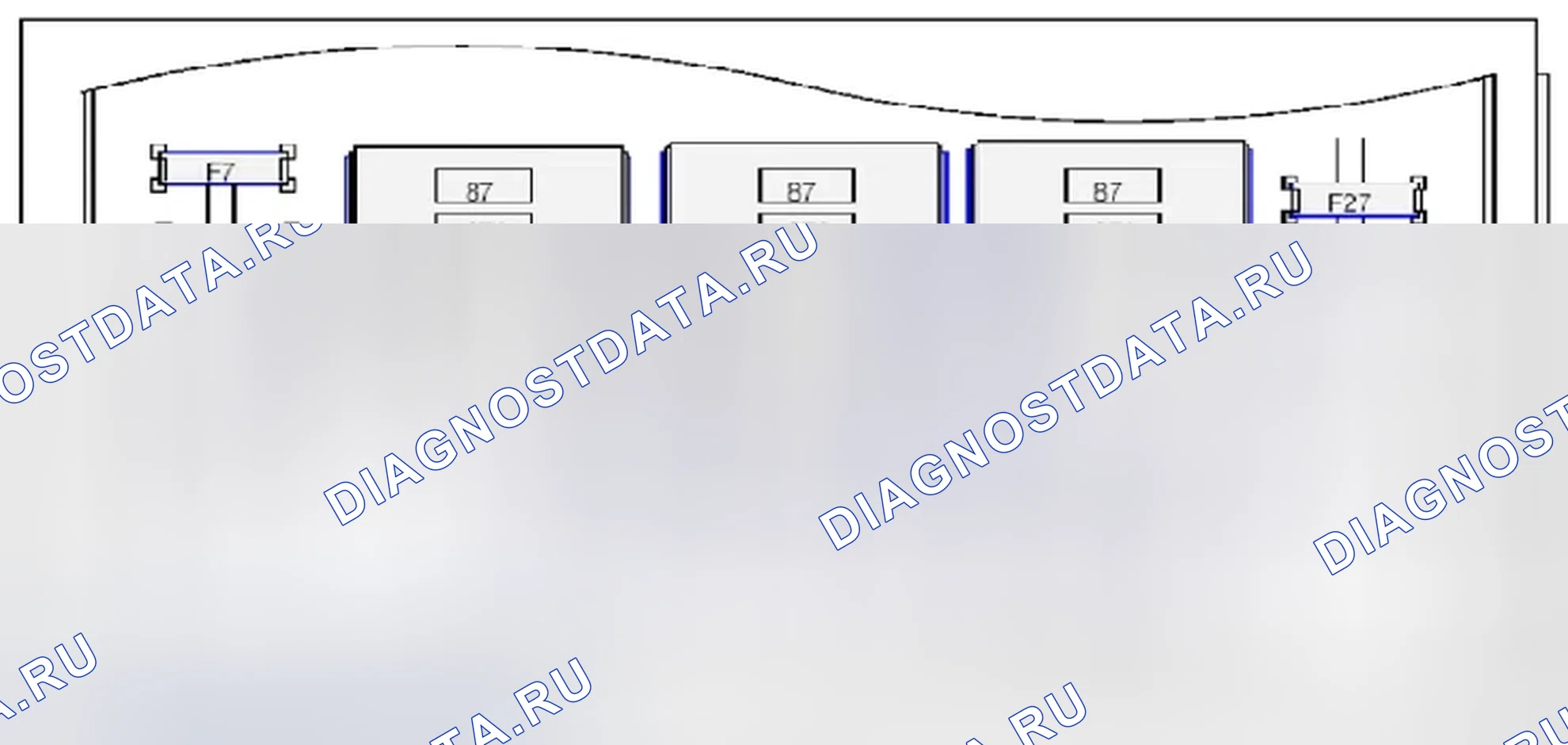 Рис. 19: Информация о предохранителях и реле. Ford C-MAX II