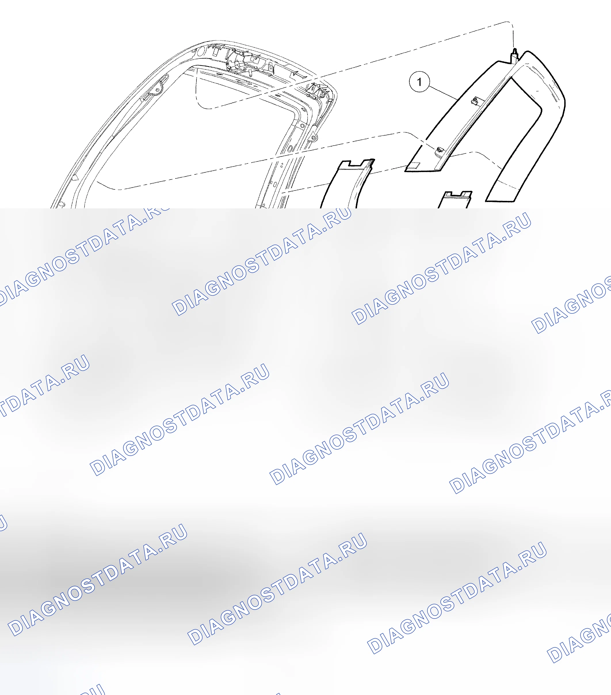 Рис. 5: обивка затвора. Hyundai Mistra I рестайлинг