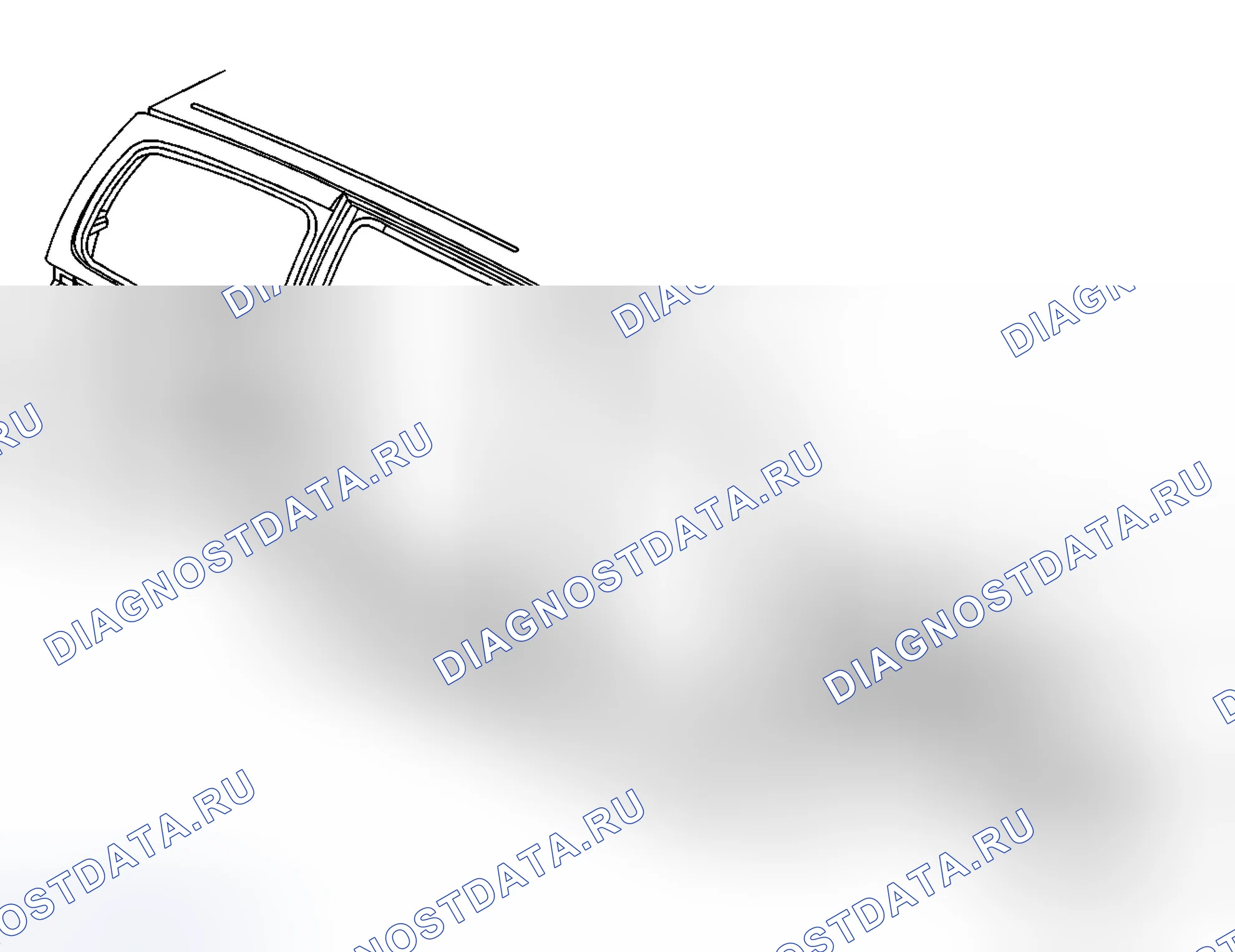 Рис. 47: Размеры - корпус (со стороны корпуса). Chevrolet Uplander I