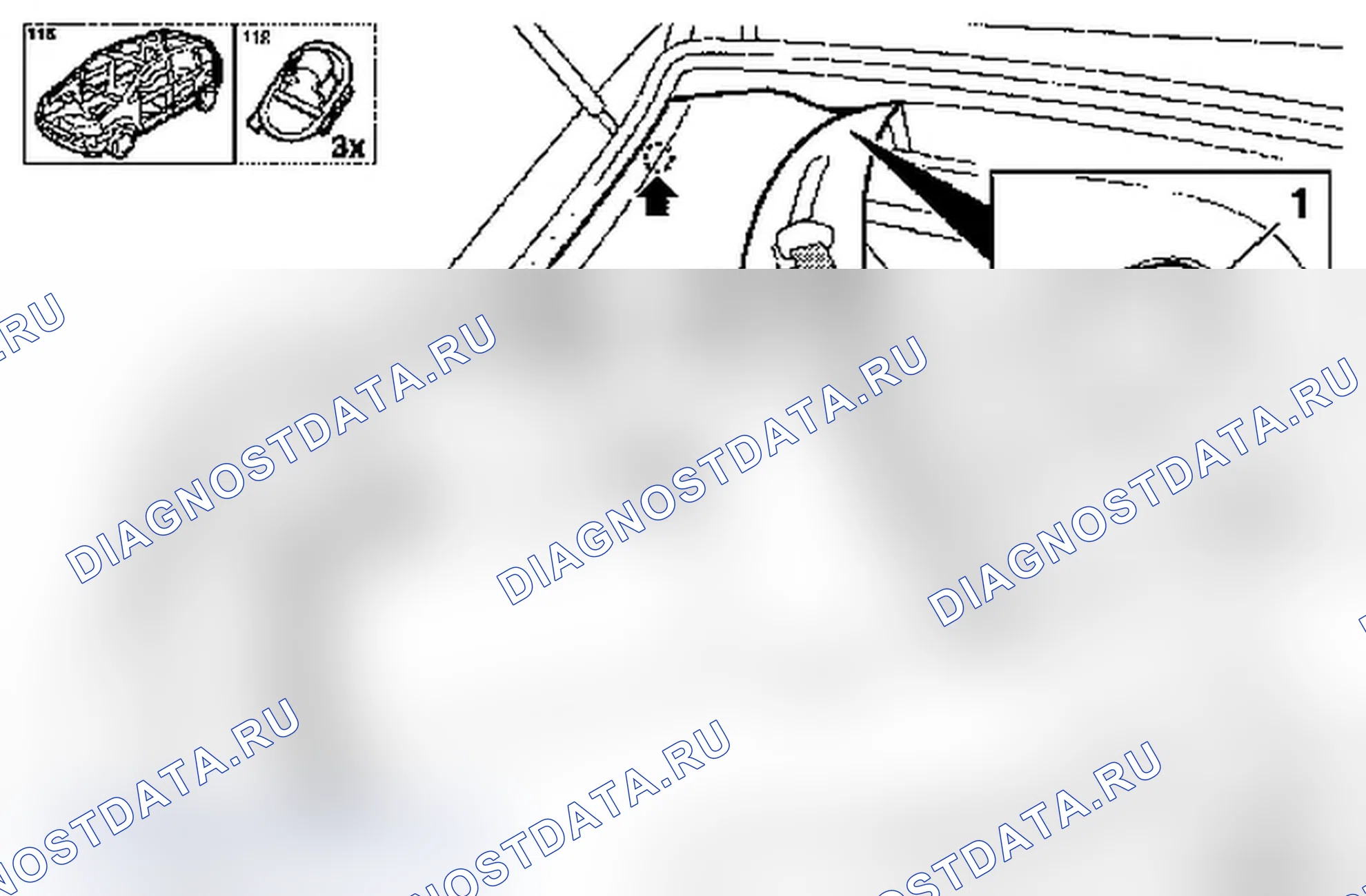 Замена внутренней обшивки задней стойки (модель F 48). Opel Vectra C