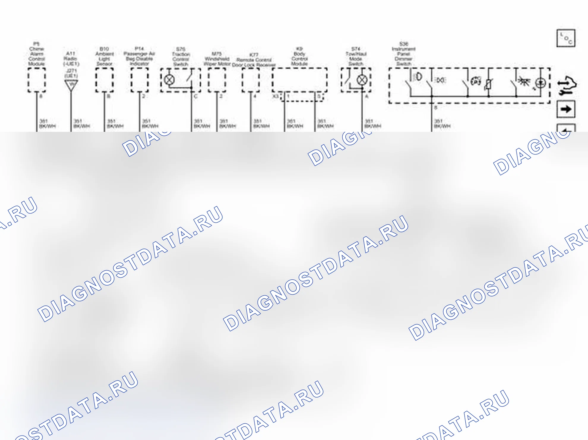 Рис. 186: G302 (2 из 2) Схема подключения. Chevrolet Express G1500 