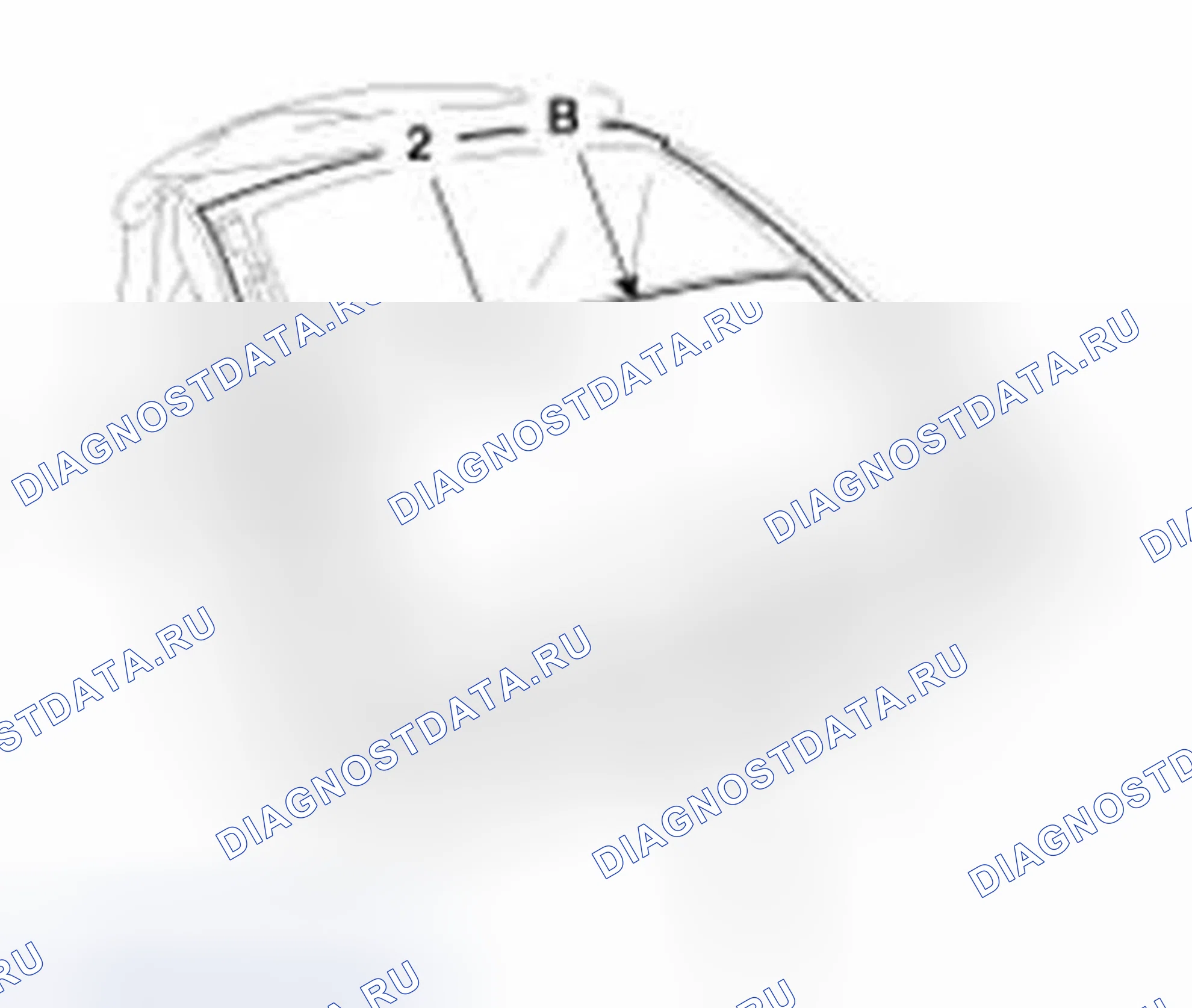 Рис. 117: Проверка выравнивания стекла. Hyundai Sonata VI