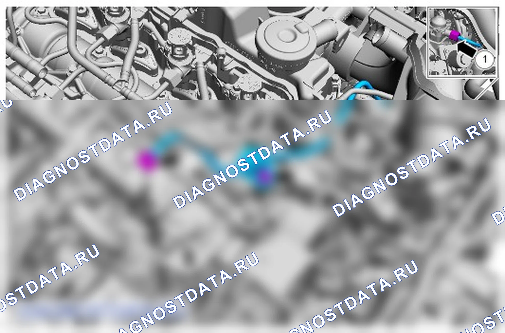 Как снять и установить топливоподводящий трубопровод топливной рампы. Ford Galaxy III