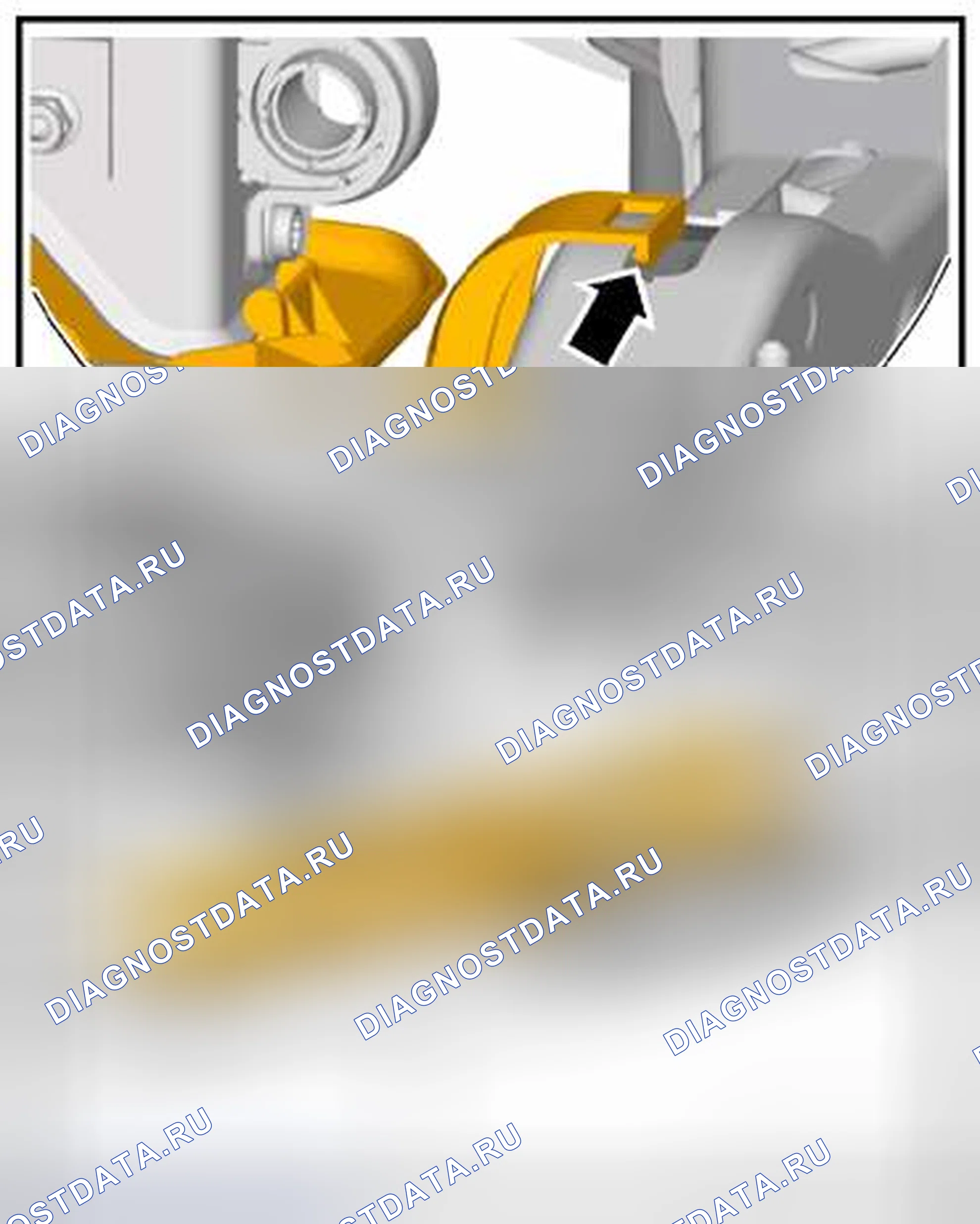 Рис. 33: ПАНЕЛЬ ПОДРАМНИКА. Volkswagen Jetta VI