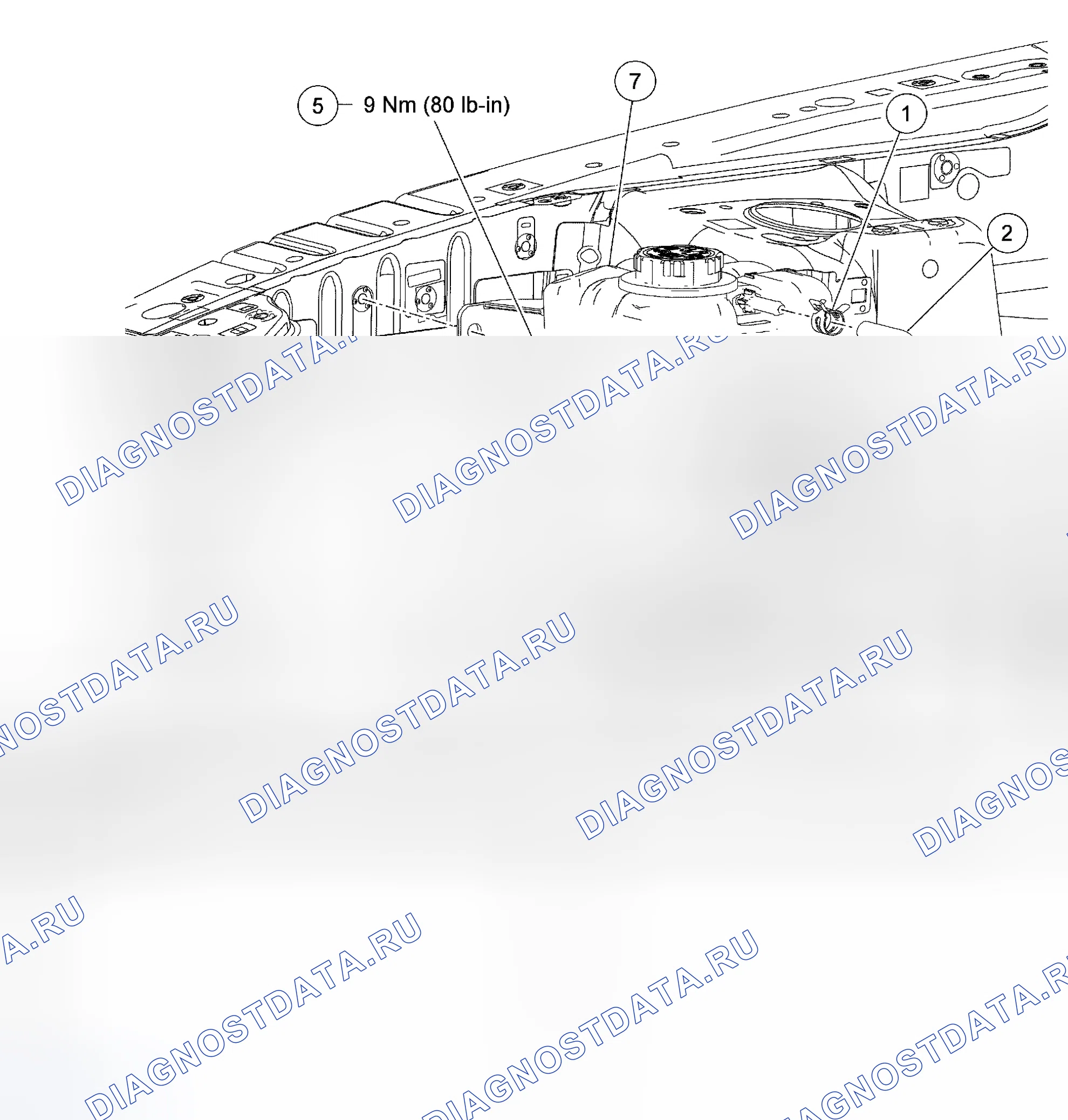 Рис. 8: Флакон дегазатора. Ford Five Hundred I