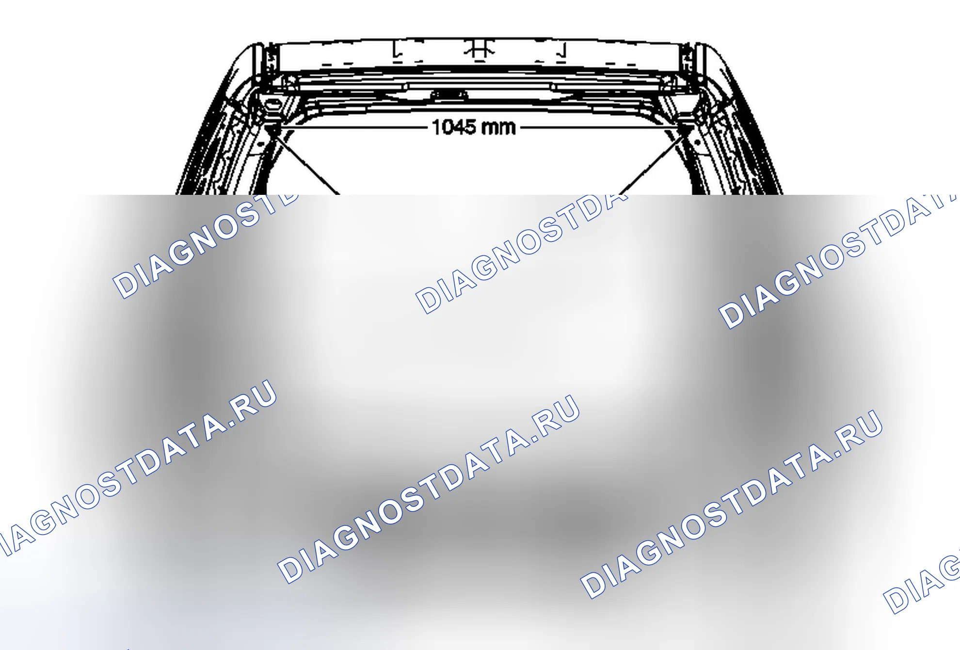 Рис. 71: Размеры задней части кузова. Chevrolet Equinox II