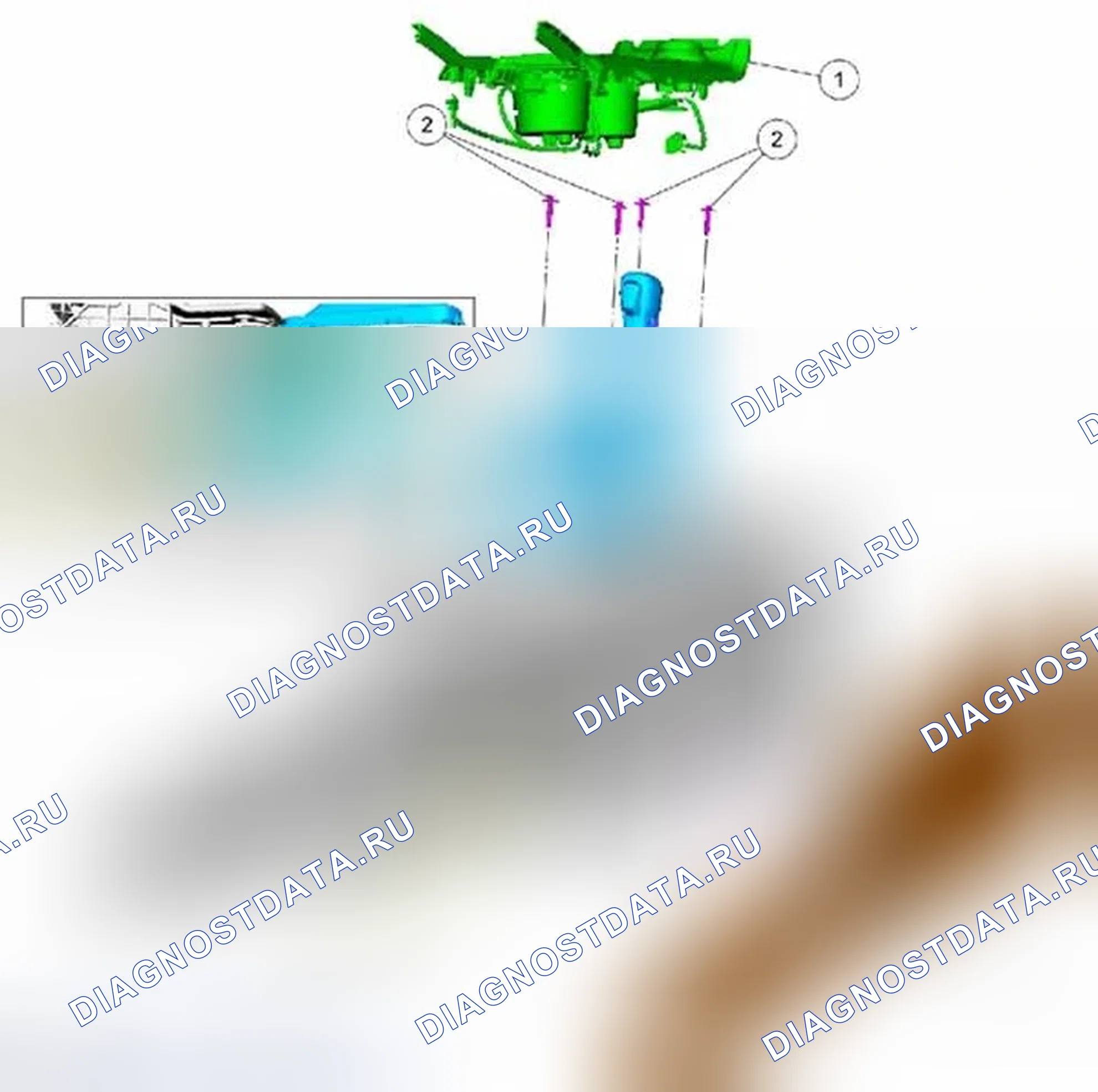 Рис. 48: Рычаг селектора - TCS. Ford Explorer V