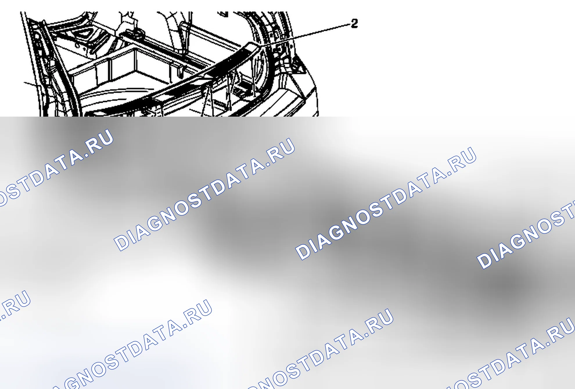 Рис. 60: Замена накладки подоконника заднего отсека (вагон). Cadillac CTS II