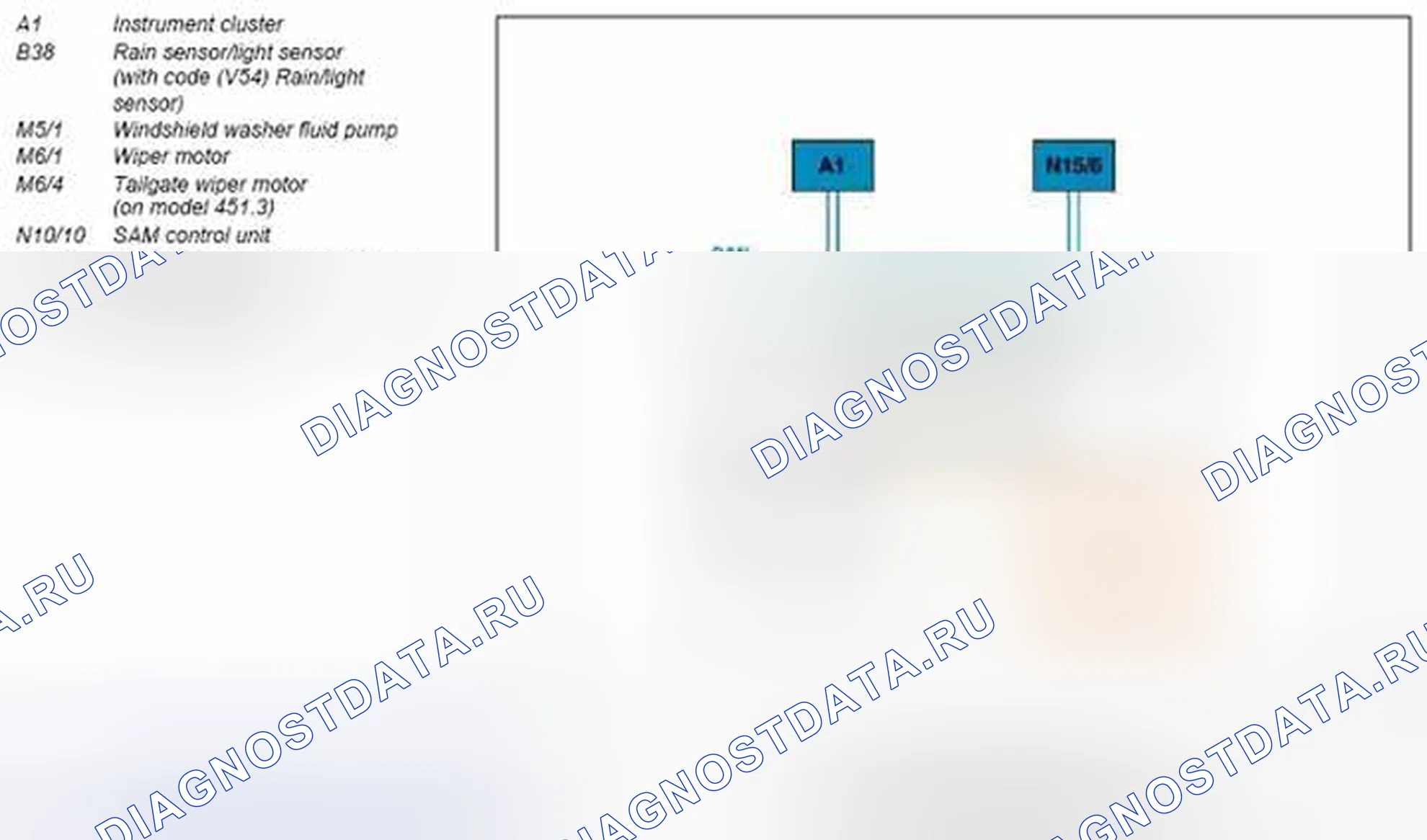 Рис. 9: Блок-схема системы стеклоочистителя (WSA) - GF82.30-P-0003-04MCC. Kia Soul I
