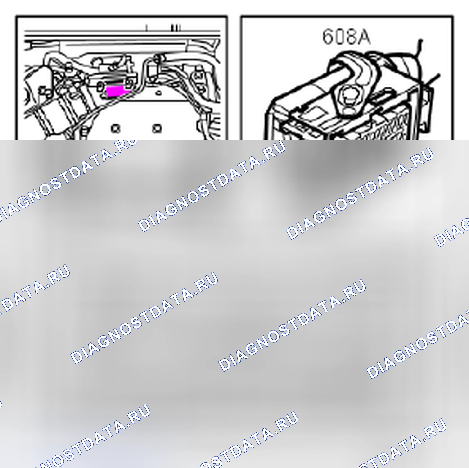 Рис. 309: Модуль управления, система впрыска система впрыска Motronic E9, B284, переключатель A, двигатель (xtigx1) 608A. Kia Optima II