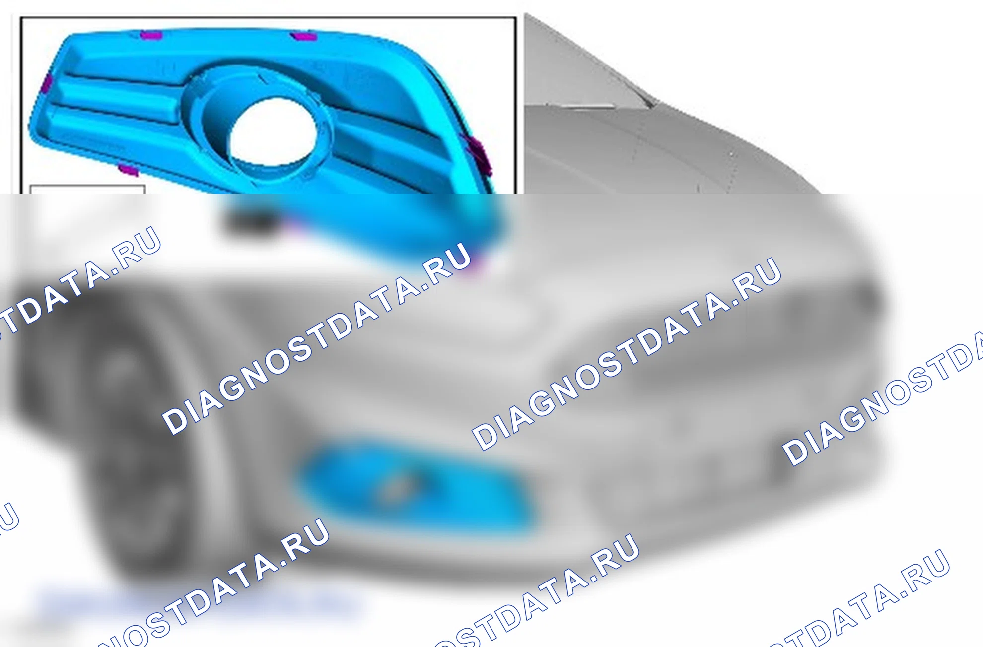 Как снять и установить передний противотуманный фонарь. Ford Galaxy III