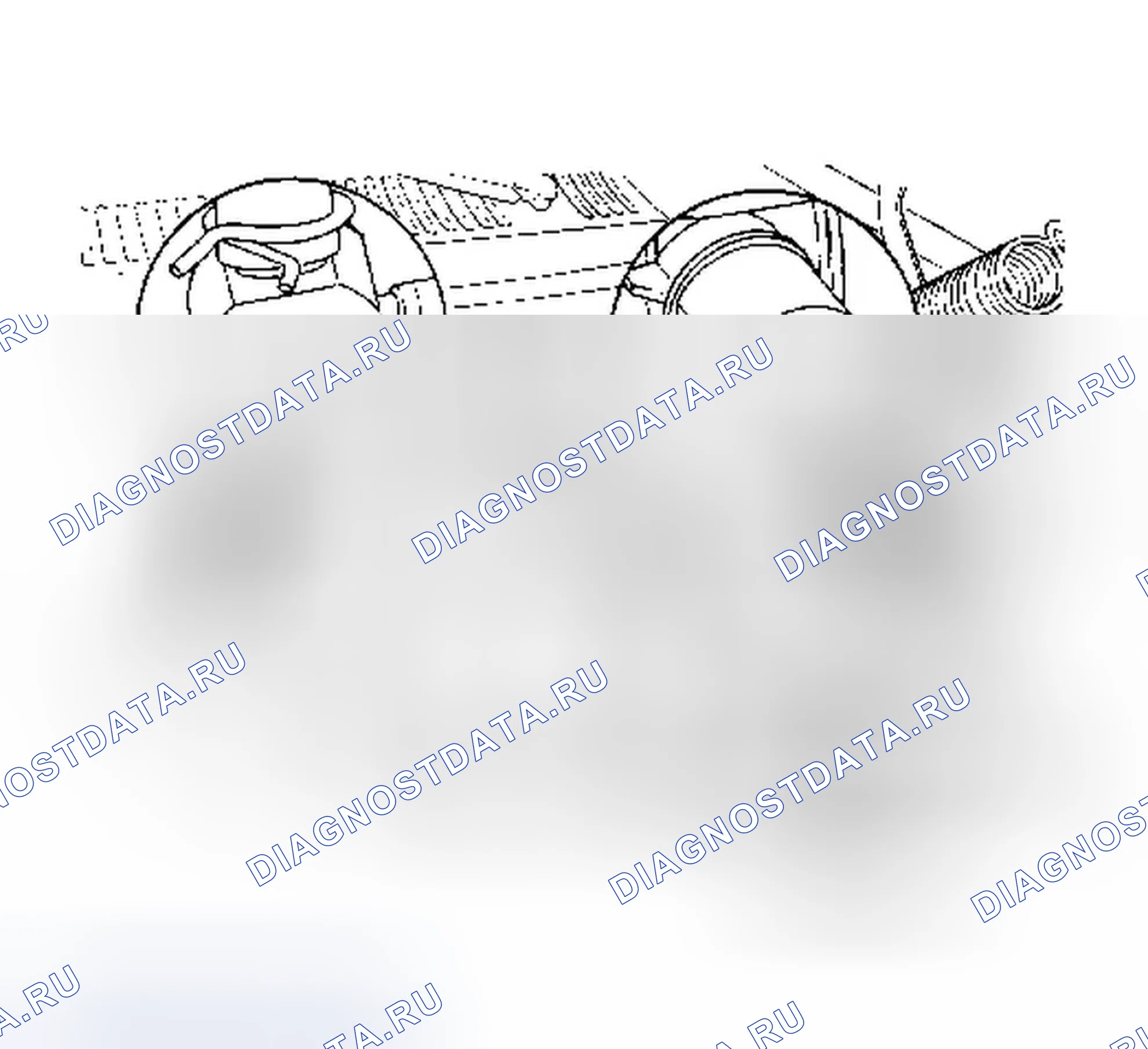 Рис. 42: Расположение вакуумного датчика. Dodge Cab & Chassis Dakota 