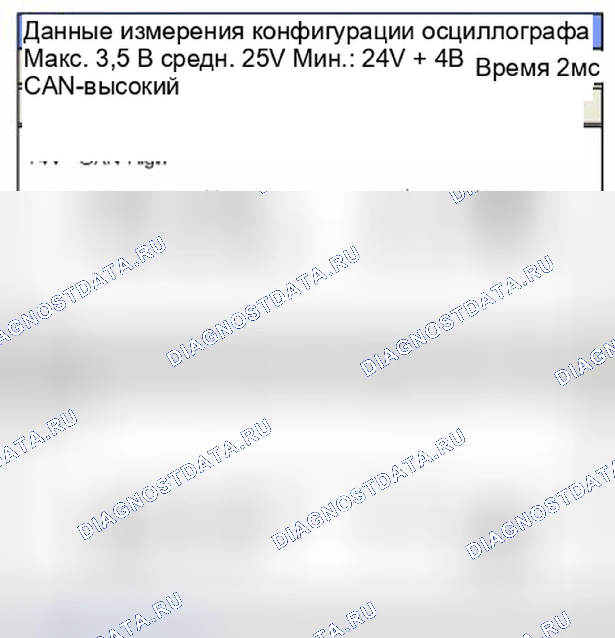 Рис. 294: Форма сигнала и данные. Hyundai Santa Fe III