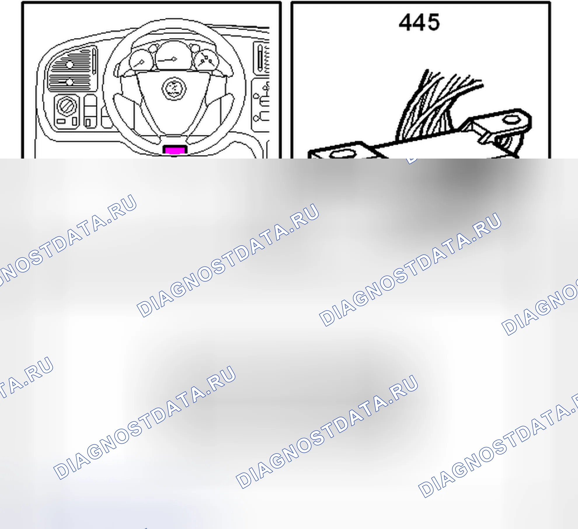 Рис. 342: Разъем канала передачи данных, 16-контактный, CARB (445). Kia Picanto III