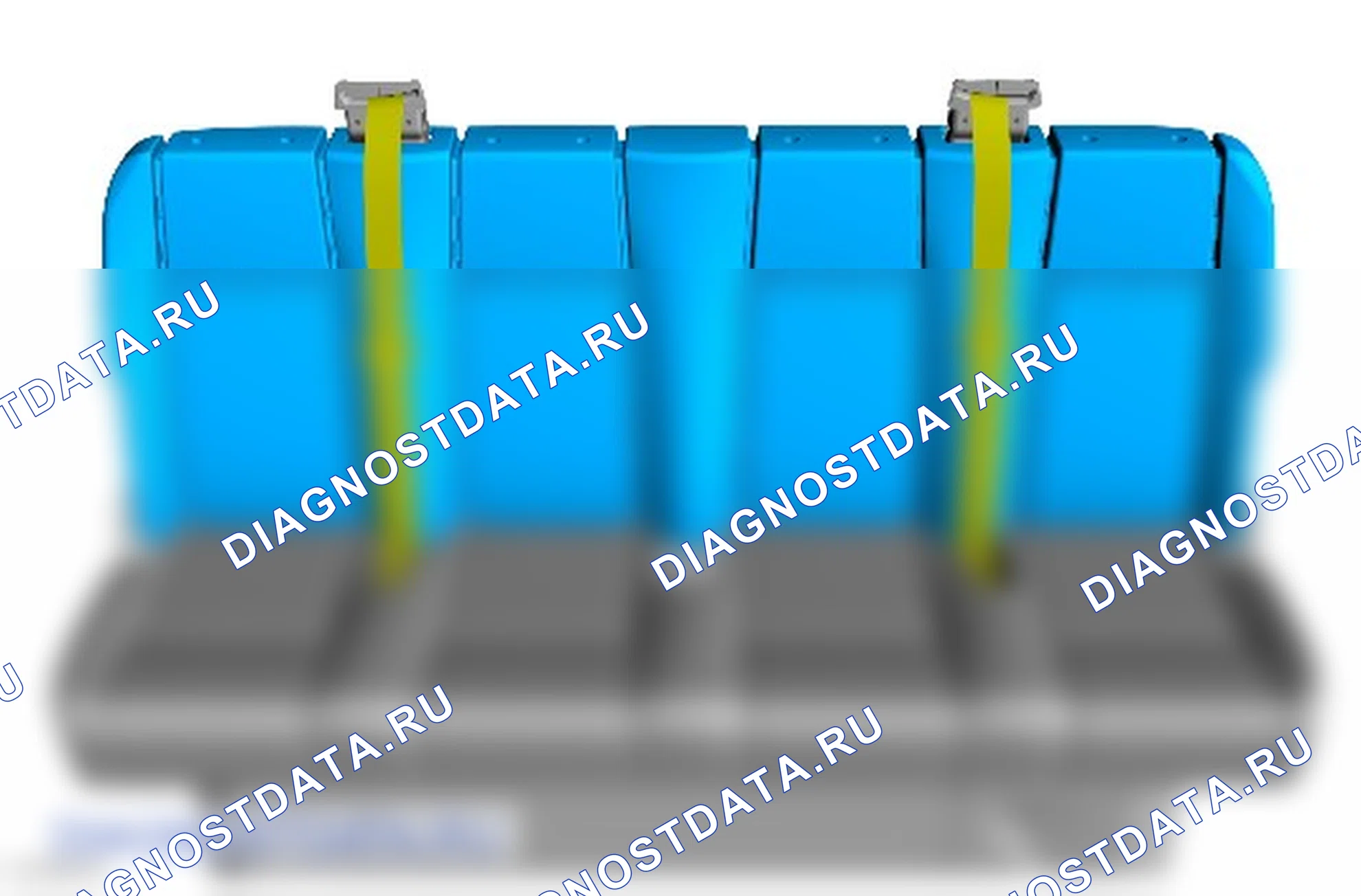 Как снять и установить центральное натяжное устройство ремня безопасности четырехместного пассажирского нераздельного сиденья. Ford Transit VIII