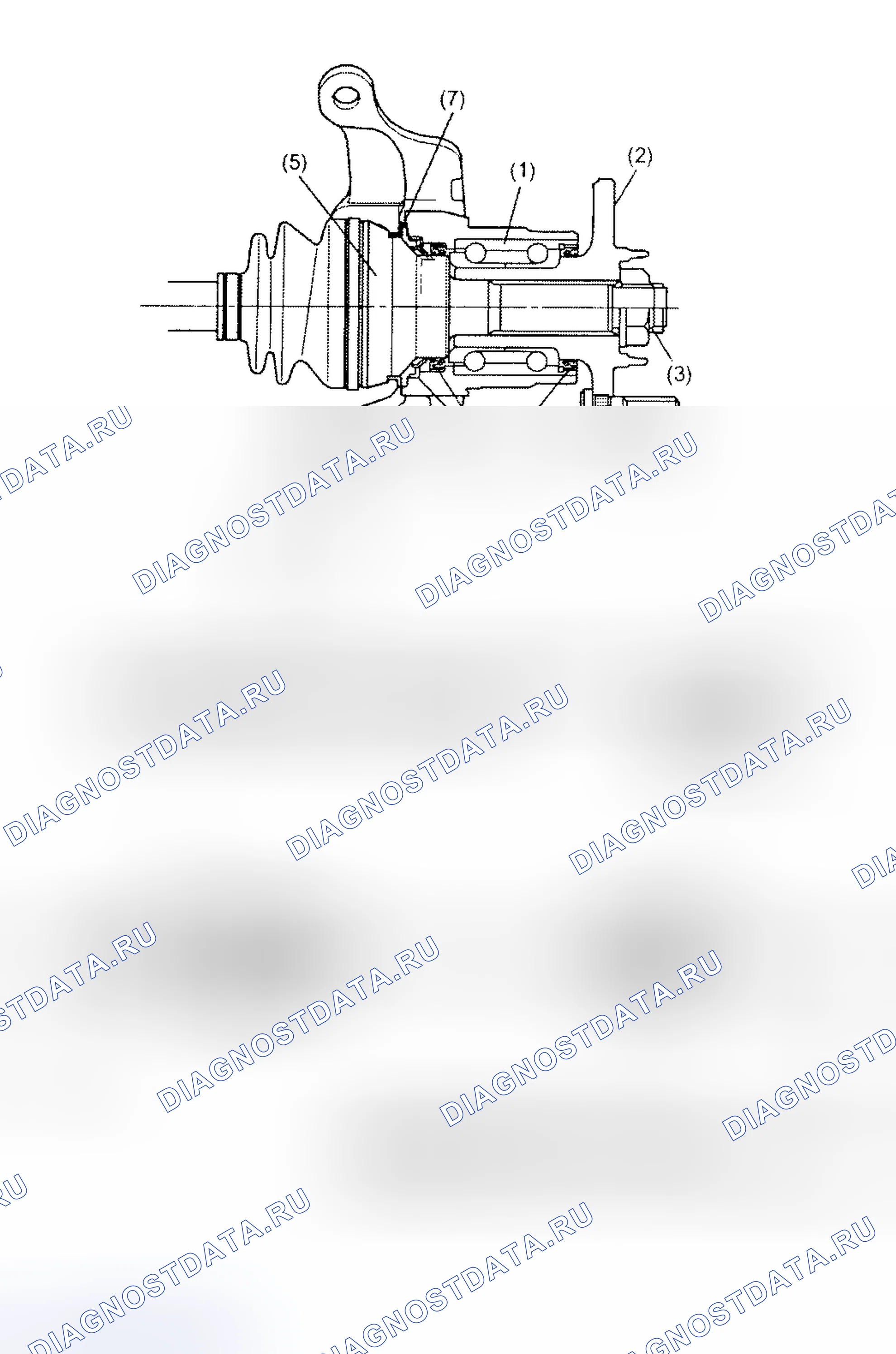 Рис. 24: ОПИСАНИЕ полуоси. Subaru Forester SG