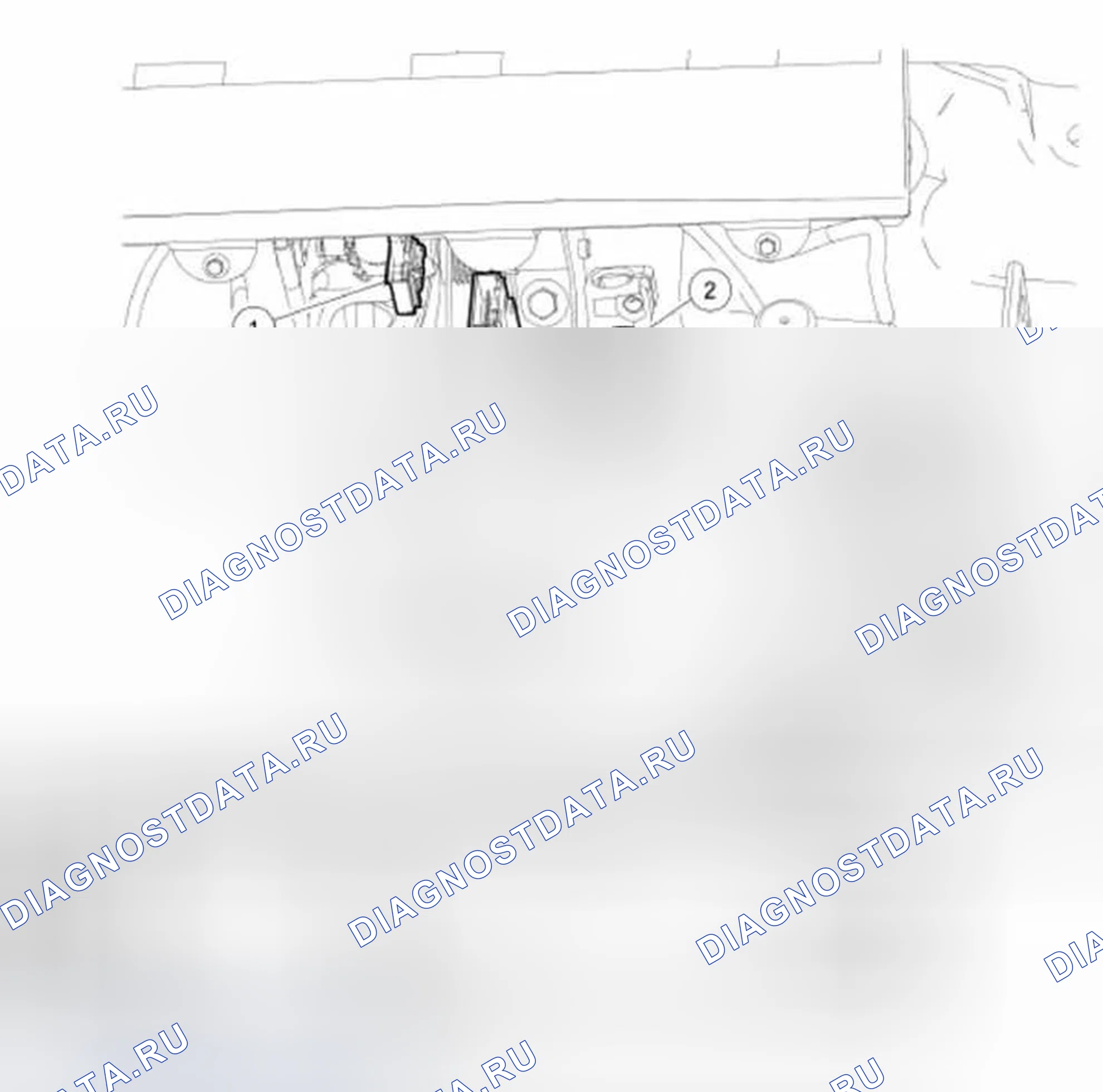 Рис. 55: Переключатель положения педали тормоза (Bpp). Ford Pickup F150 