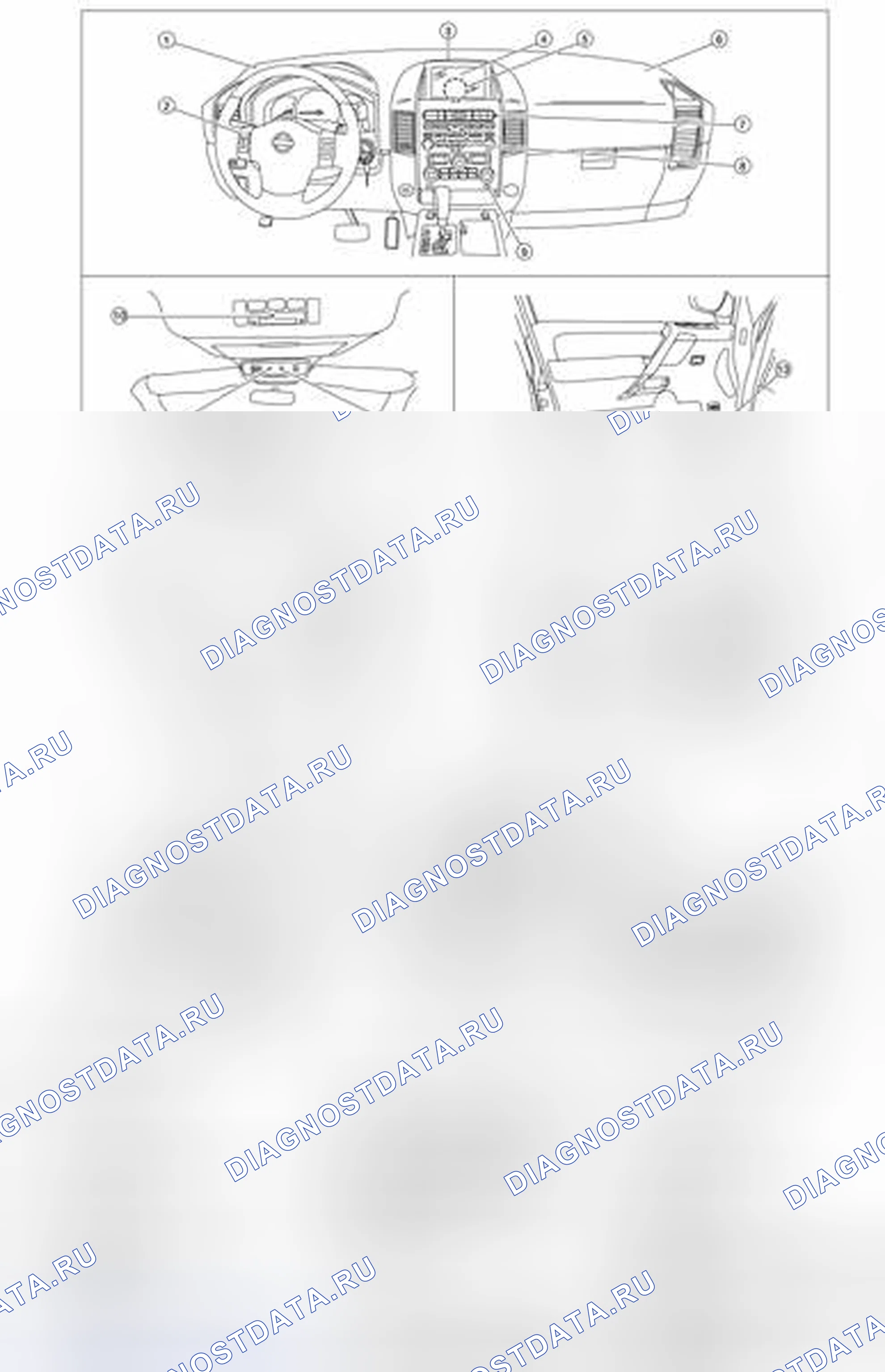 Рис. 178: Расположение компонентов. Honda Today I