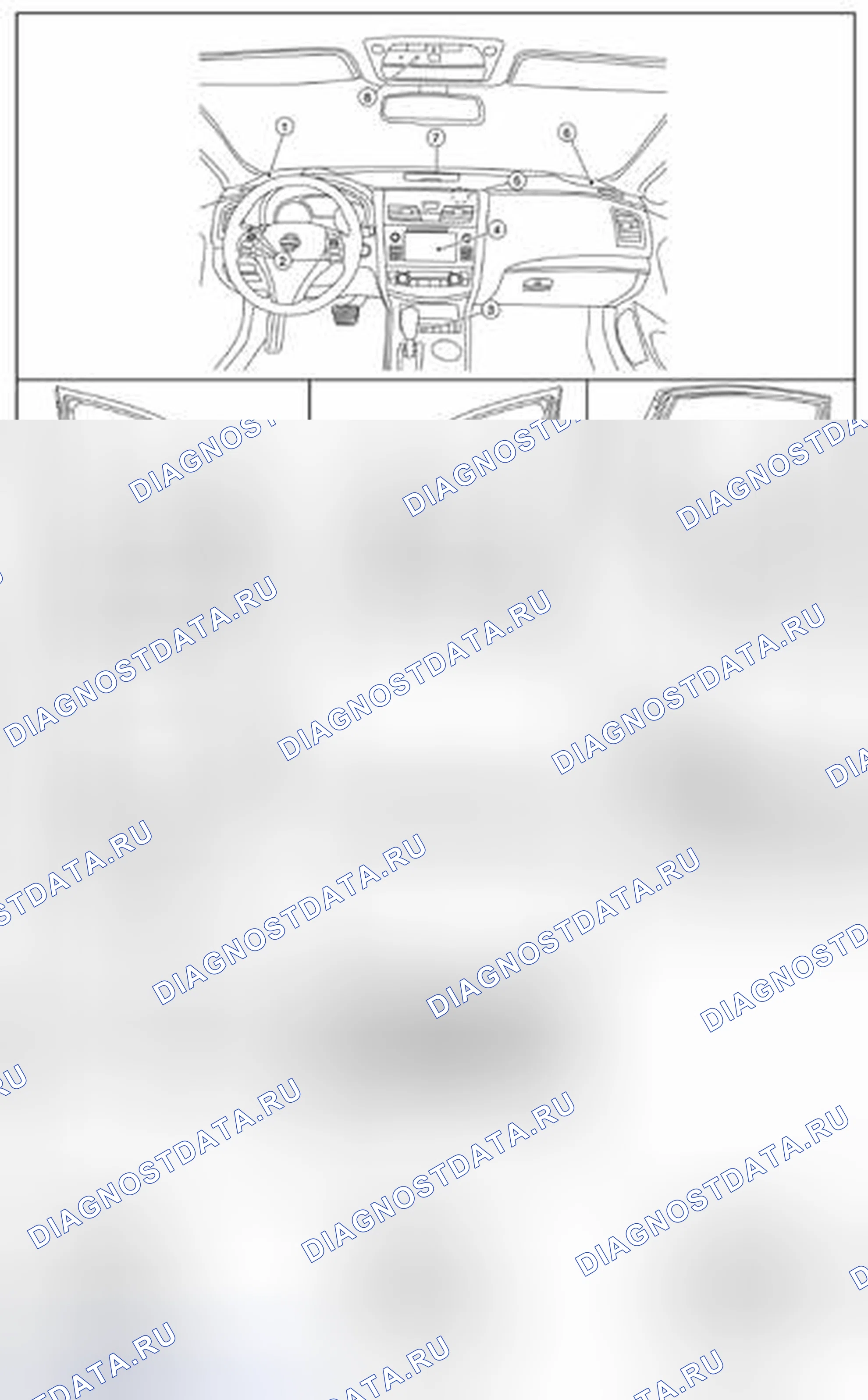 Рис. 236: Расположение компонентов. Nissan Altima L33