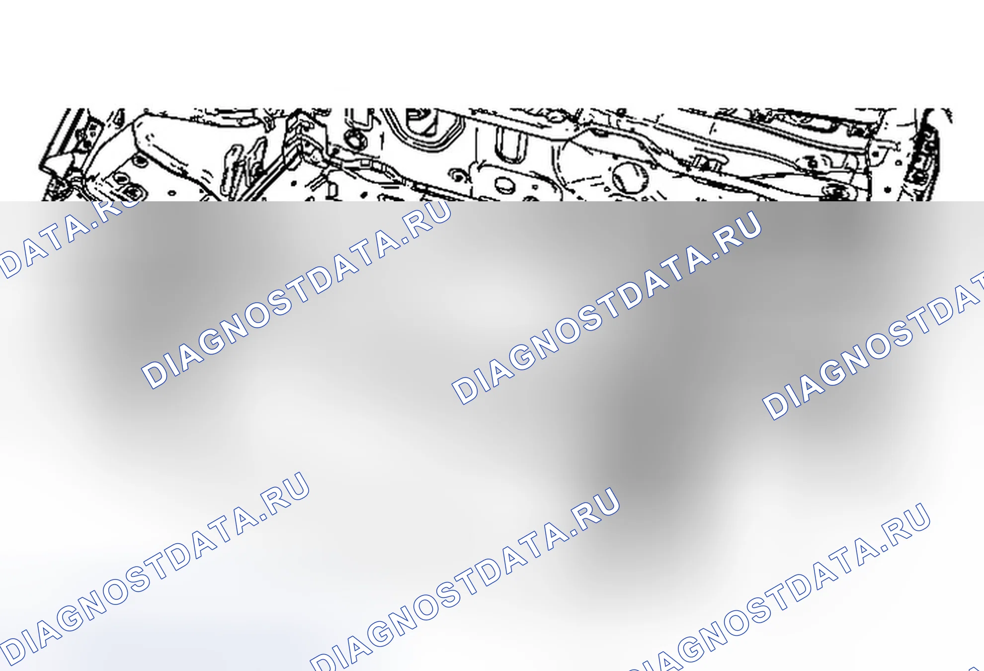 Рис. 18: Замена кабеля расцепления первичной защелки капота. Chevrolet Spark M300