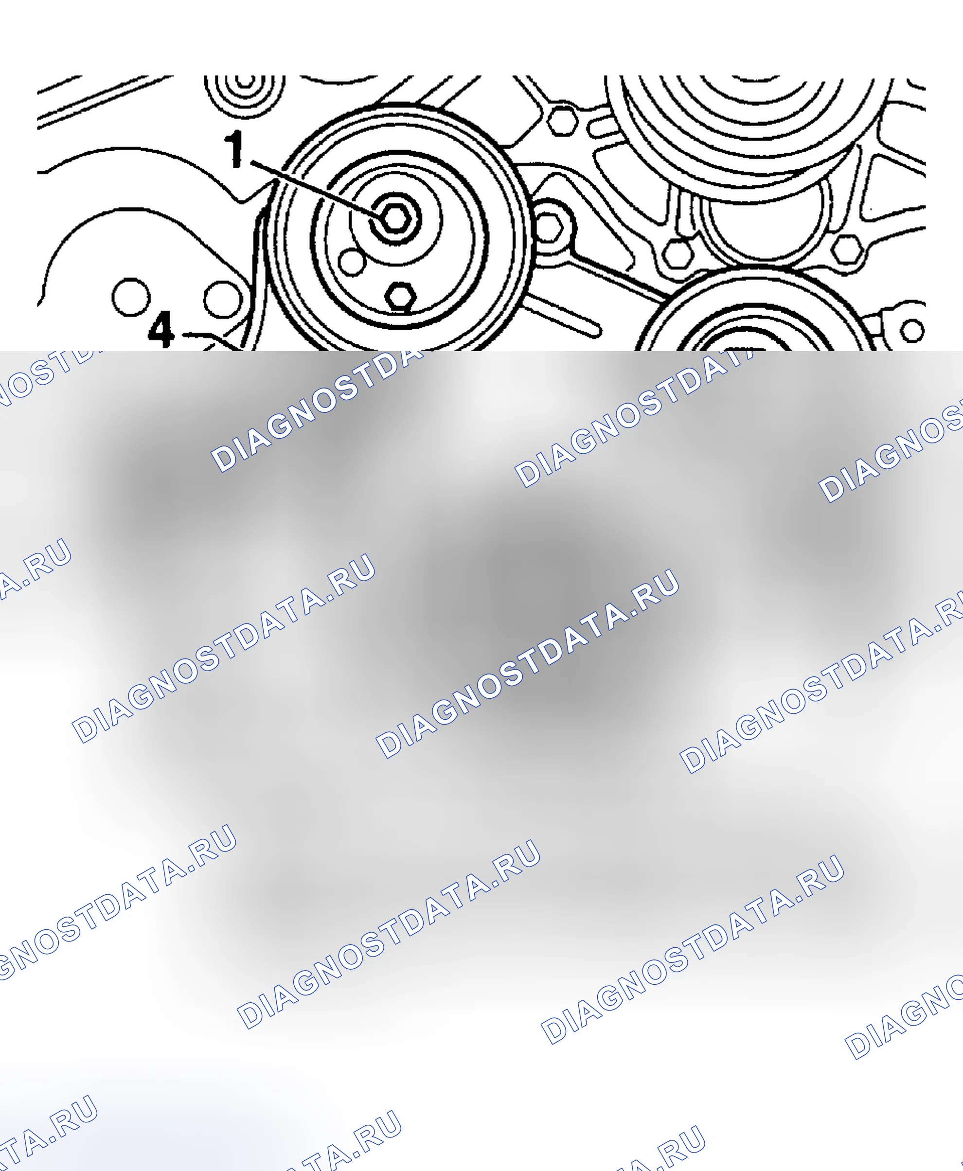 Рис. 179: Демонтаж и монтаж (с цепным приводом). Audi A4 B5 рестайлинг