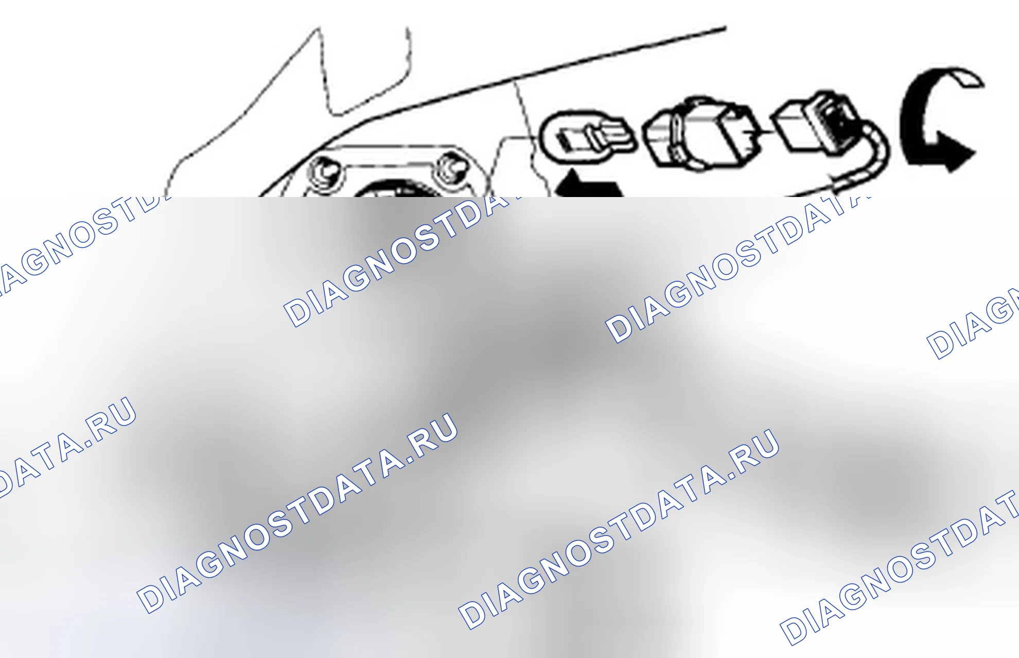 Рис. 35: Фонарь заднего / тормозного освещения, резервный фонарь и задний фонарь указателя поворота (4-дверный). Honda Accord VIII