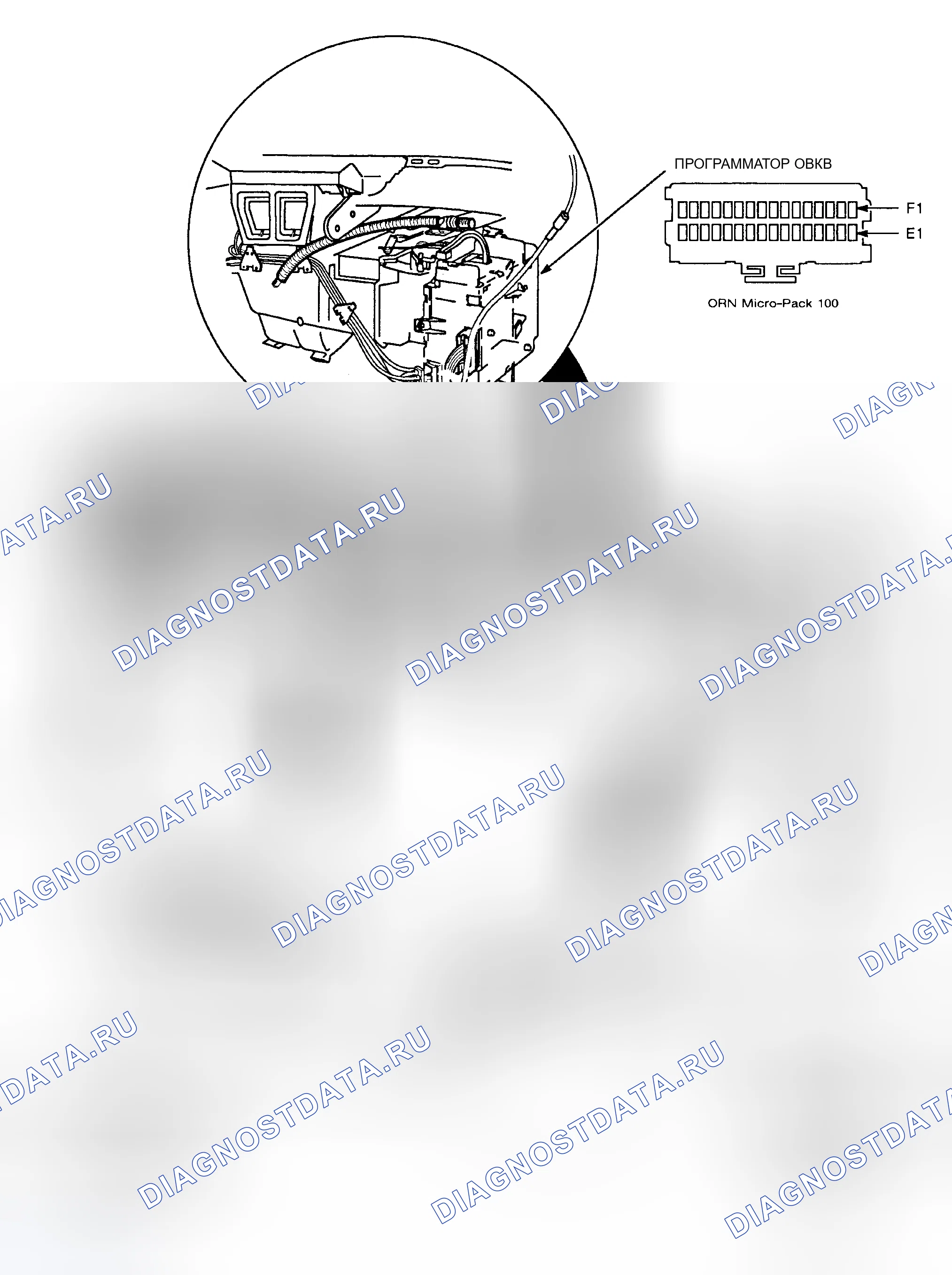 Рис. 2: РАСПОЛОЖЕНИЕ КОМПОНЕНТОВ. Buick Park Avenue I