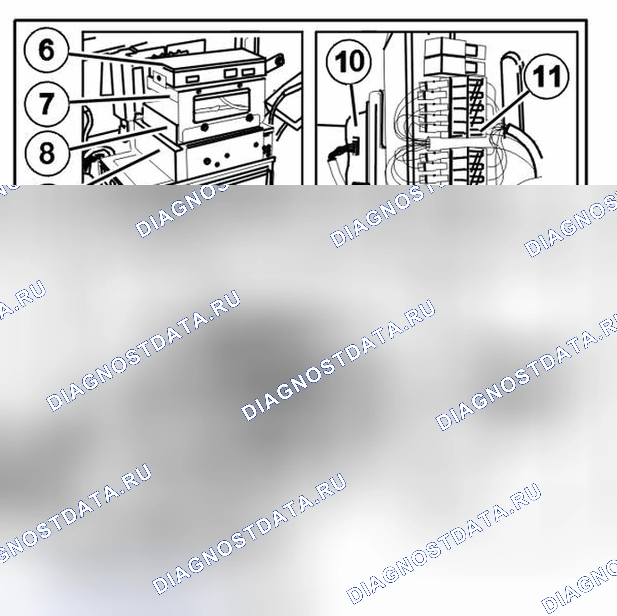 Рис. 188: Расположение компонентов. Volvo S80 I