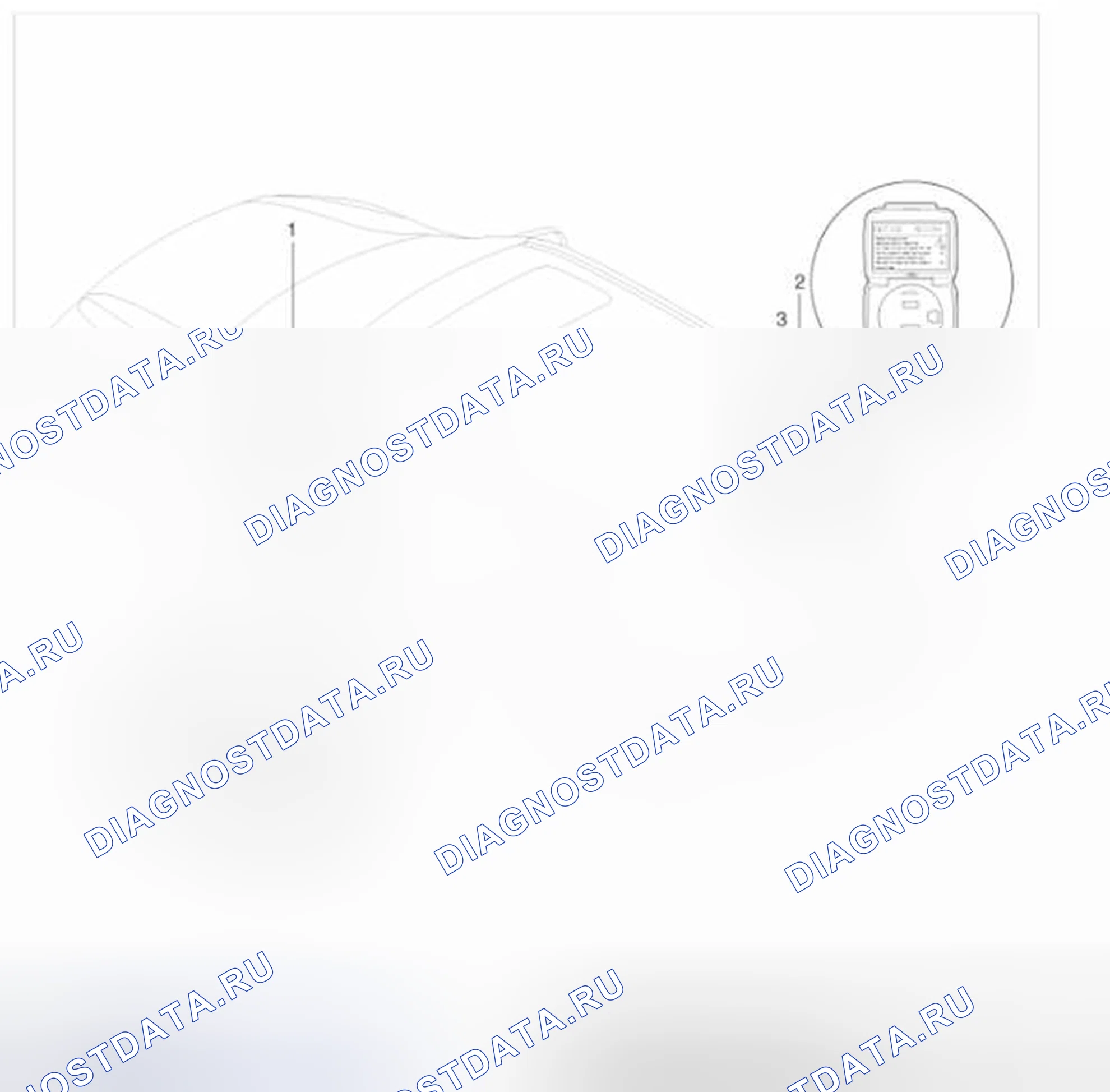 Рис. 70: Расположение компонентов. Hyundai Veracruz I