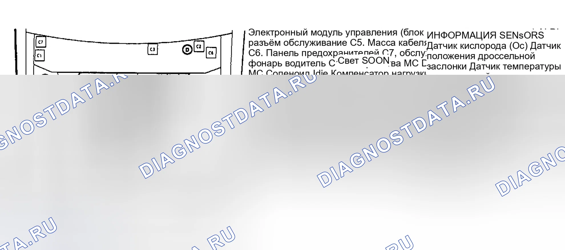 Рис. 124: РАСПОЛОЖЕНИЕ КОМПОНЕНТОВ. Oldsmobile Toronado Trofeo 