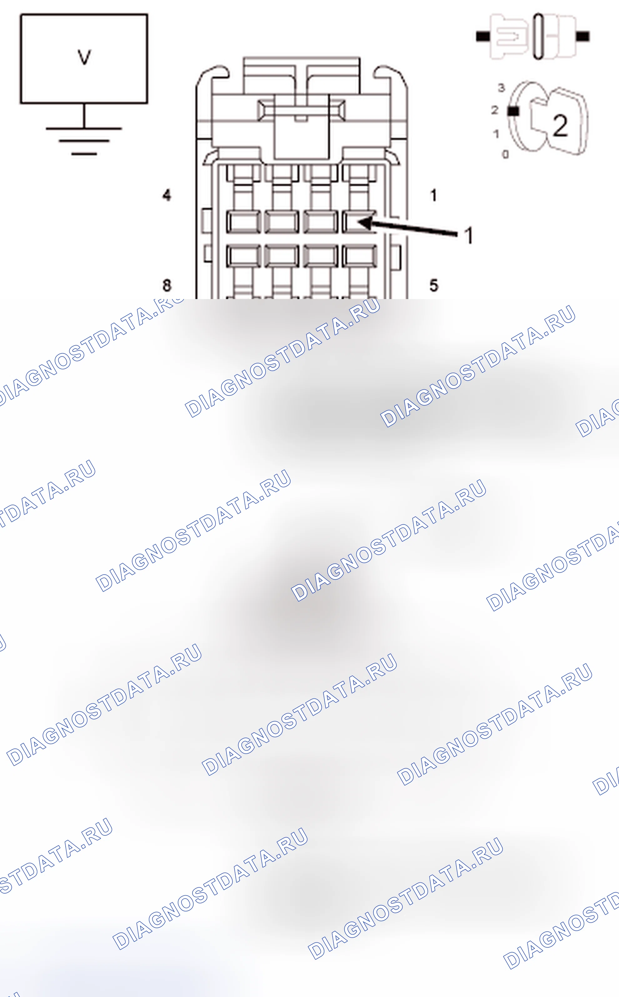 Рис. 138: ДИАГНОСТИЧЕСКИЙ ТЕСТ. Dodge Grand Caravan V