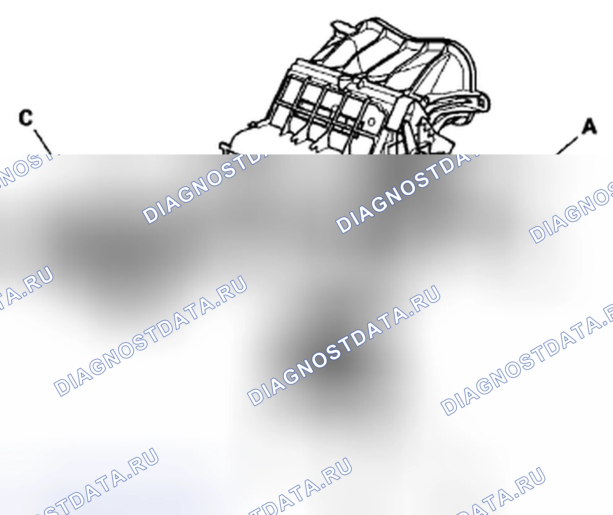 Рис. 64: Замена компонентов воздуходувки. Acura CSX I