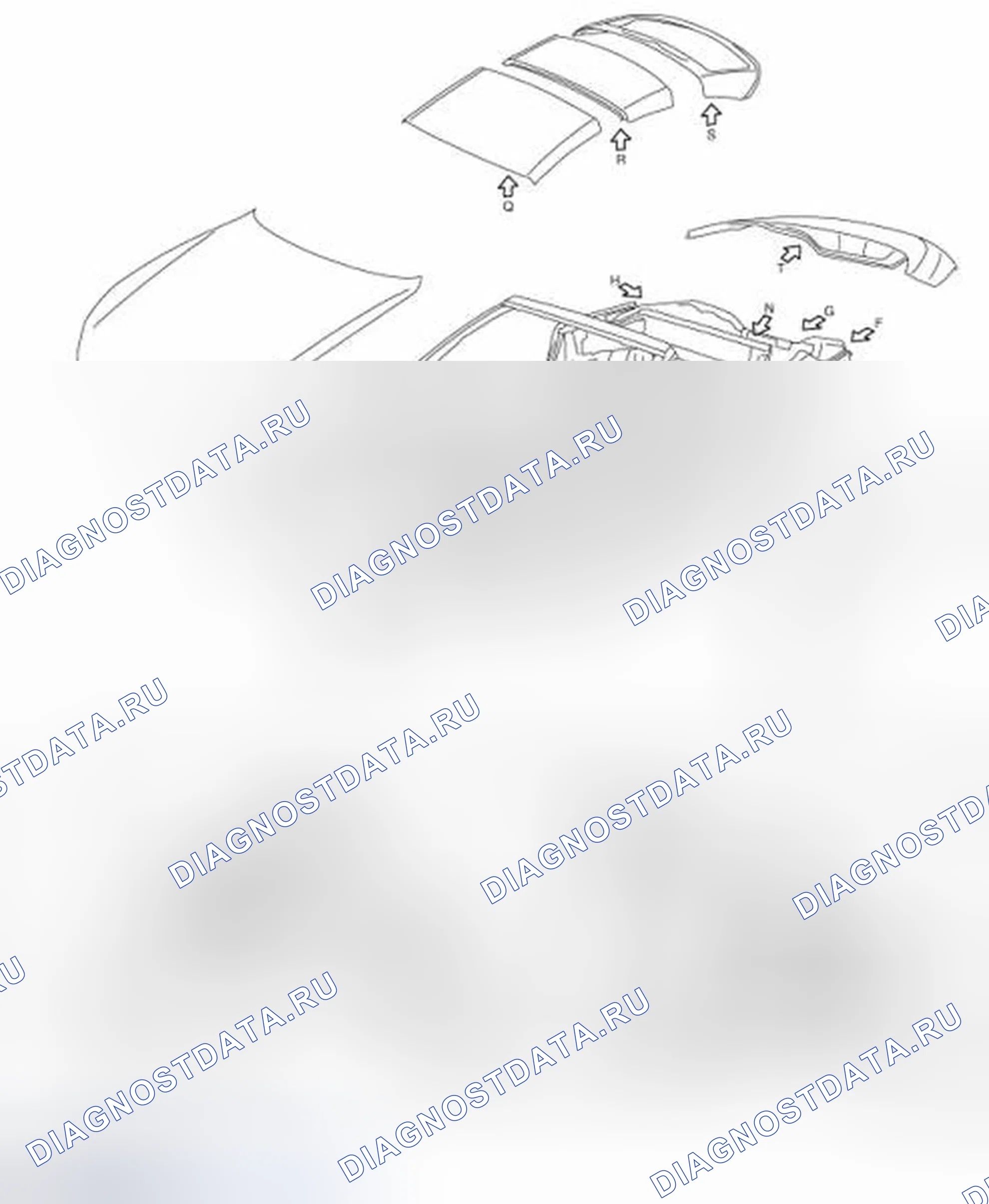 Рис. 114: Уплотнение корпуса. Infiniti G37 IV рестайлинг