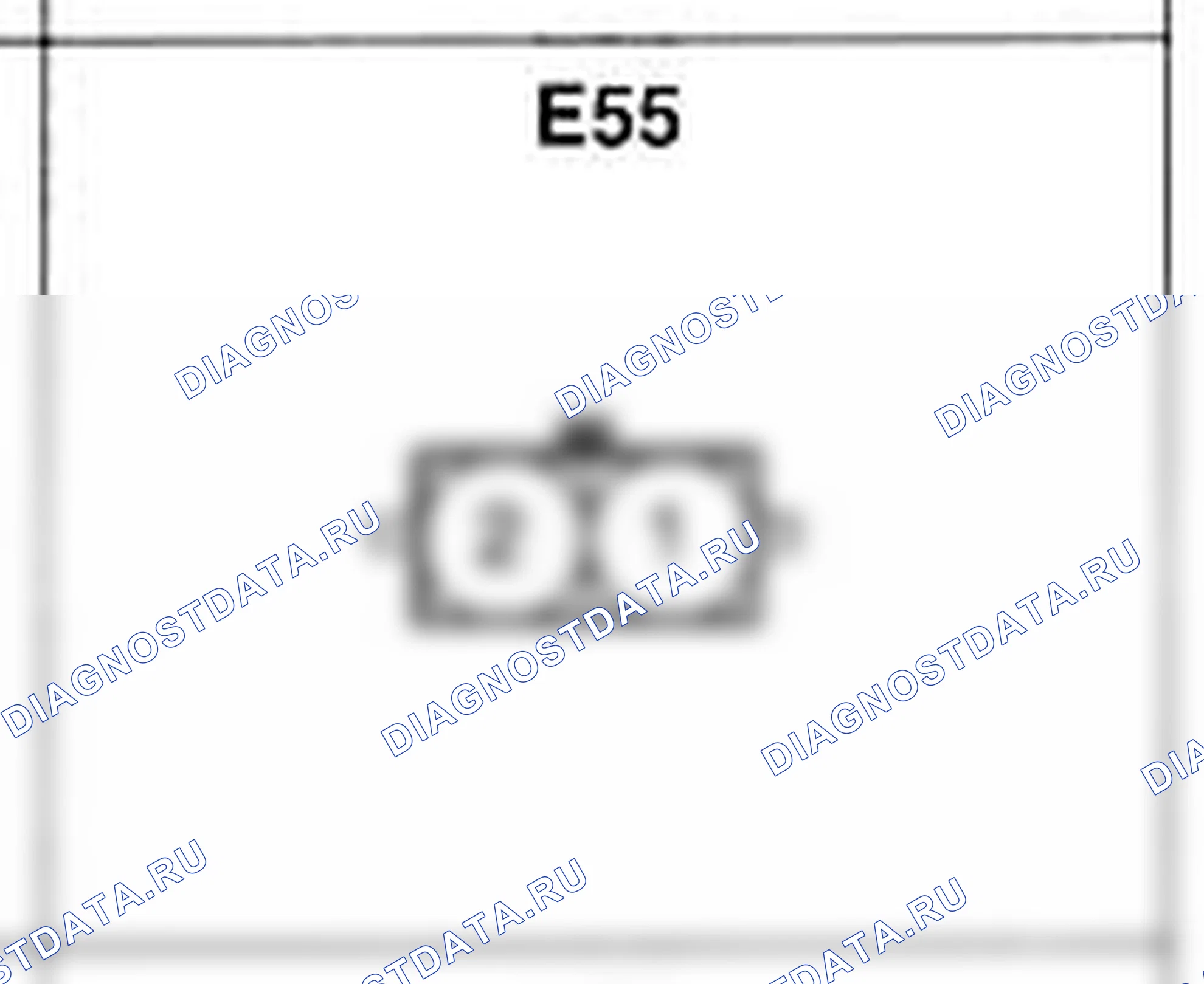 Распиновка разъёма E55 — жгута двигателя. Hyundai Atos MX