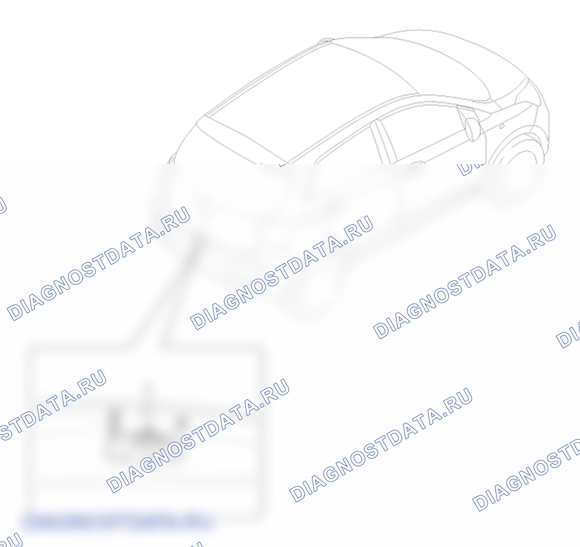Расположение деталей защёлки двери багажника. Hyundai GRAND i10/Xcent BA