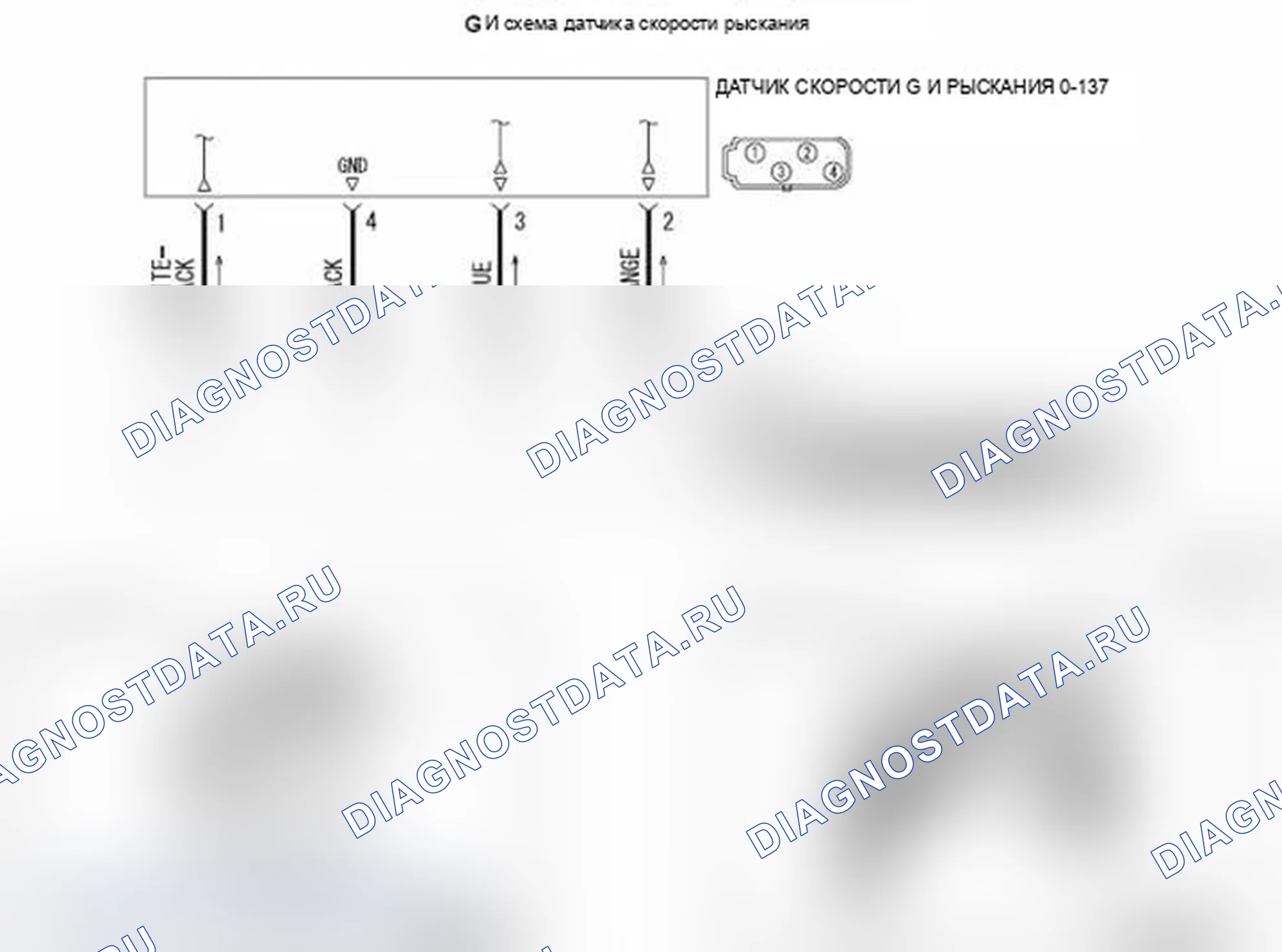 Рис. 63: C1210 расшифровка кода ошибки: Нарушение в датчике G и скорости рыскания (нарушение в выходном напряжении датчика продольного G). Mitsubishi Lancer Ralliart X рестайлинг