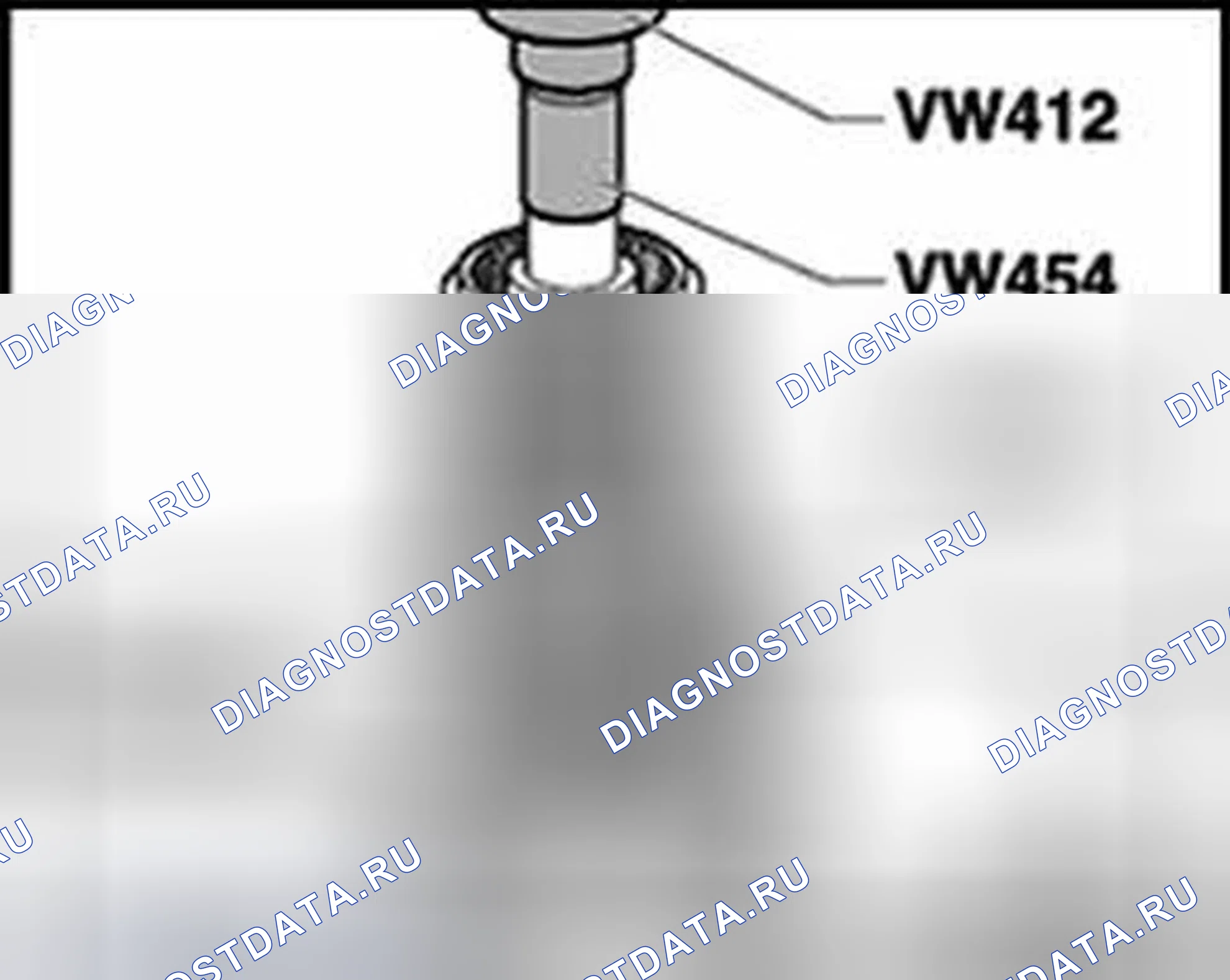 Рис. 97: Нажатие на втулку для игольчатого роликоподшипника 4-й передачи. Audi TT 8N