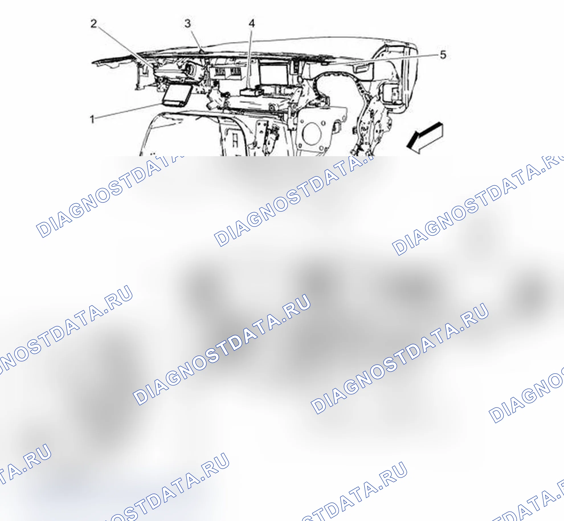Рис. 33: Компоненты жгута приборной панели. Chevrolet Express G1500 