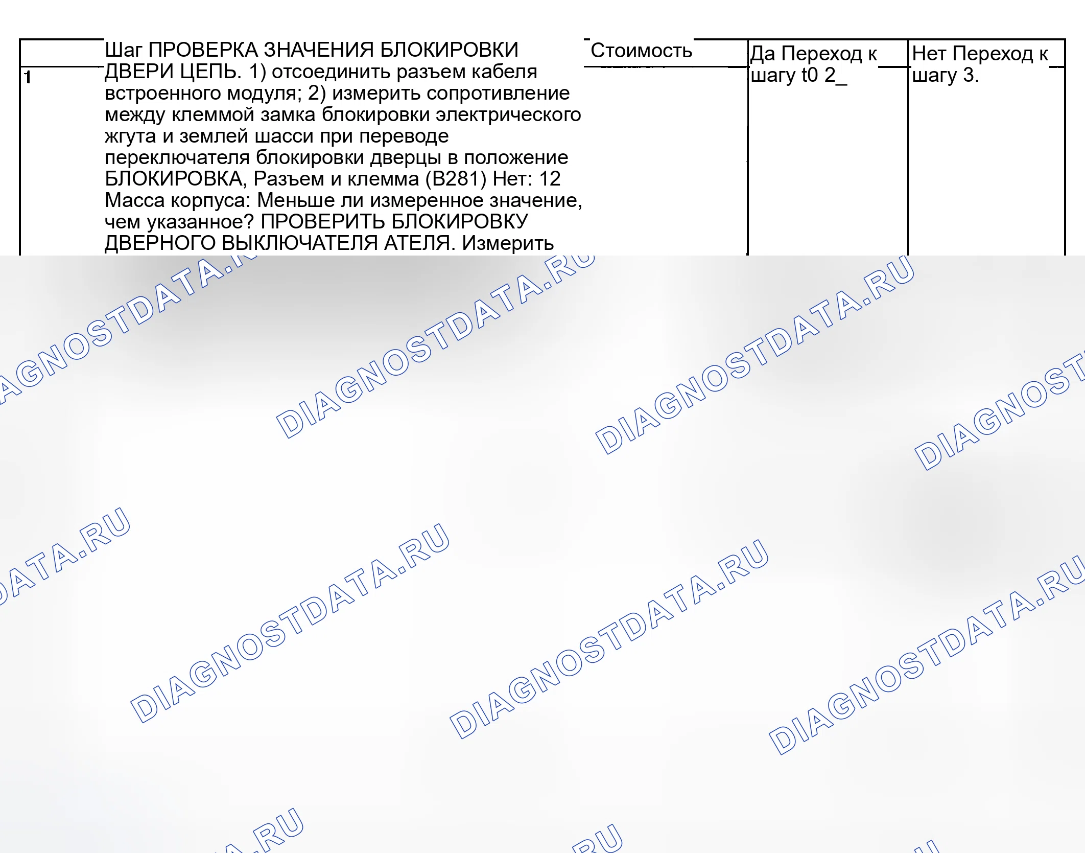 Рис. 52: ПРОВЕРИТЬ ВЫКЛЮЧАТЕЛЬ БЛОКИРОВКИ ДВЕРИ И ЦЕПЬ. Subaru Forester SG