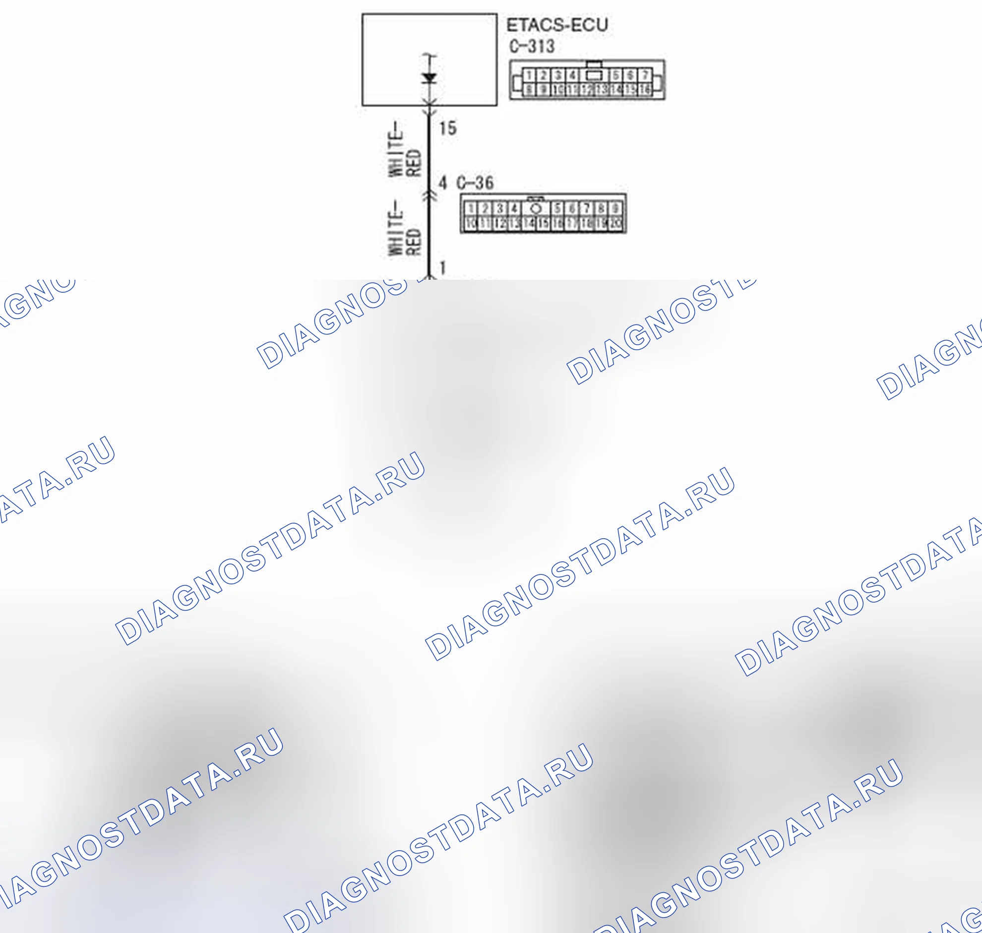 Рис. 52: Процедура проверки 8: индикатор ASC OFF или индикатор ASC OFF остается включенным после запуска двигателя. Mitsubishi Lancer Ralliart X