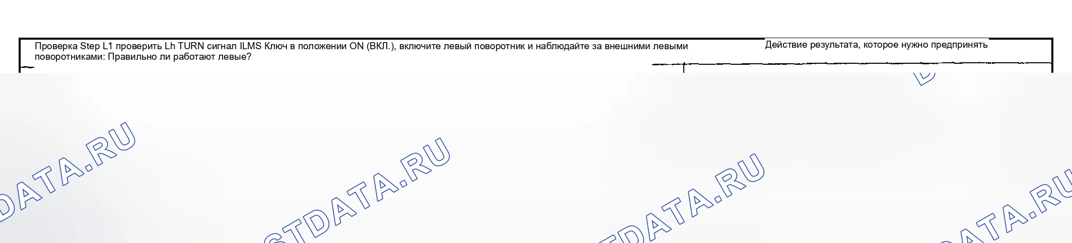 Рис. 58: диагностический тест L: индикатор левого поворота никогда не горит. Mazda Flair II